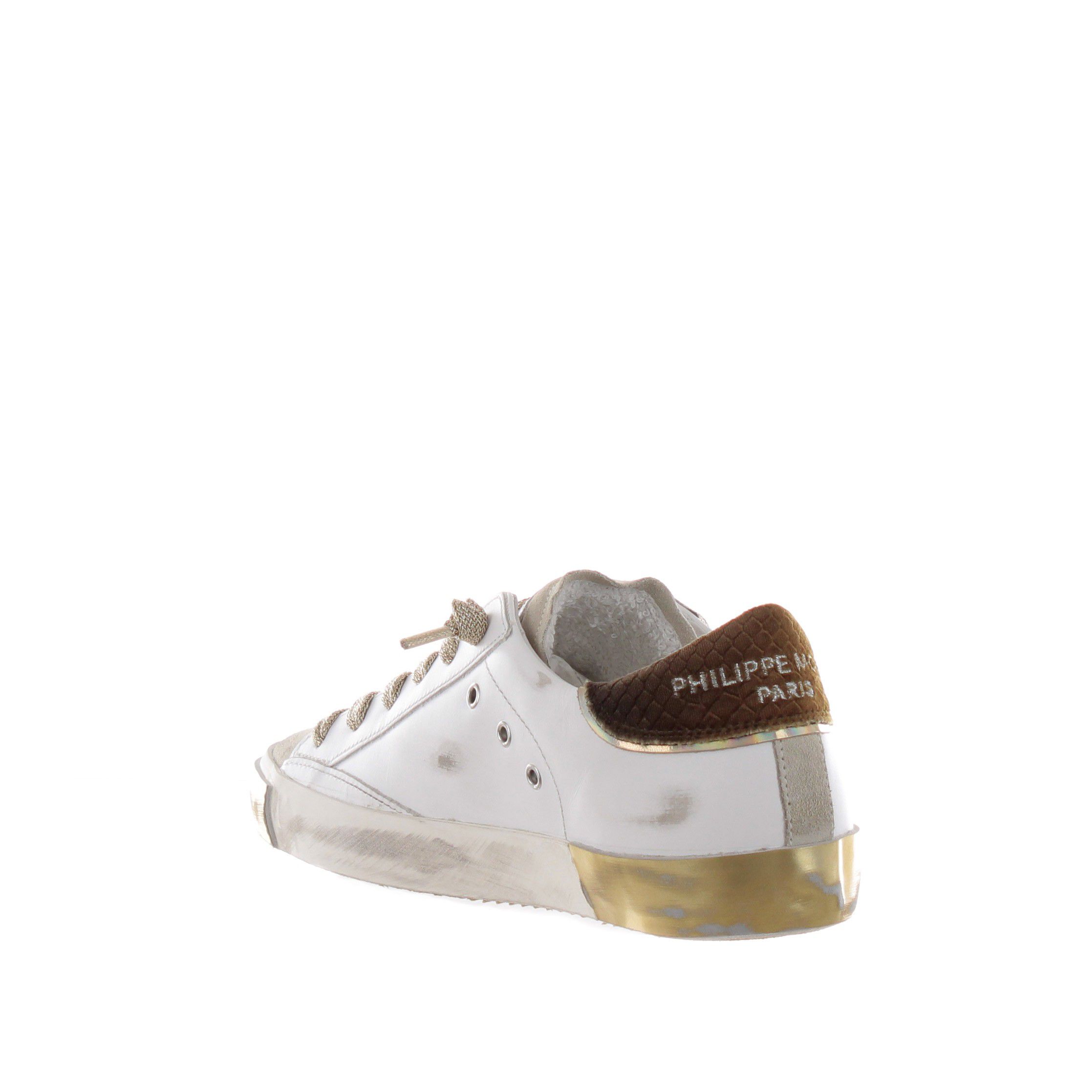 Philippe model sneaker paris x low in pelle e camoscio da donna
