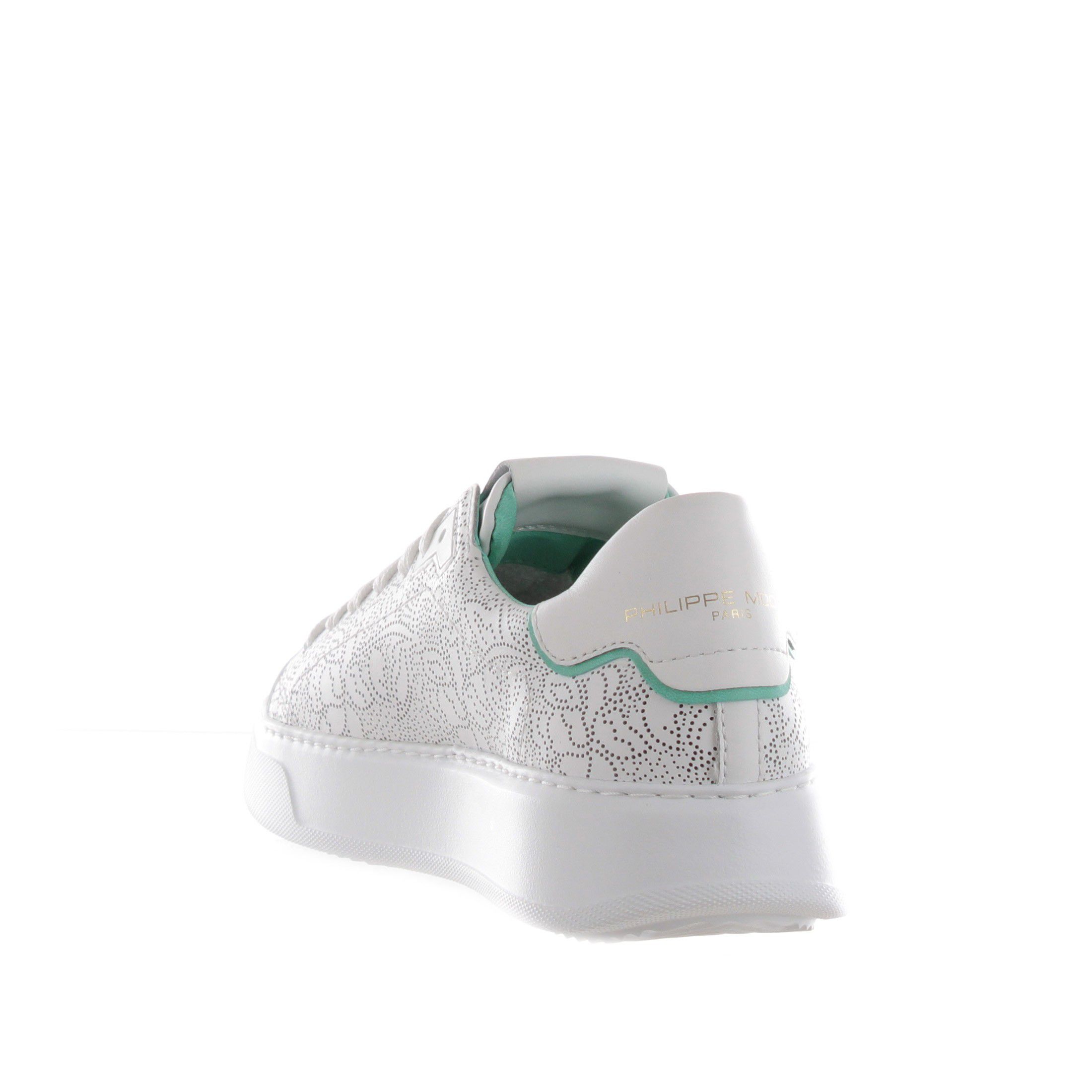 Philippe model sneaker temple in pelle forata effetto pizzo da donna