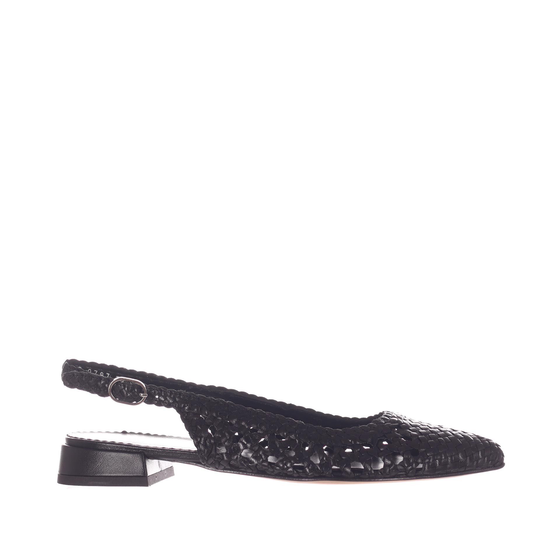Pons quintana ballerina slingback sonia in pelle intrecciata da donna