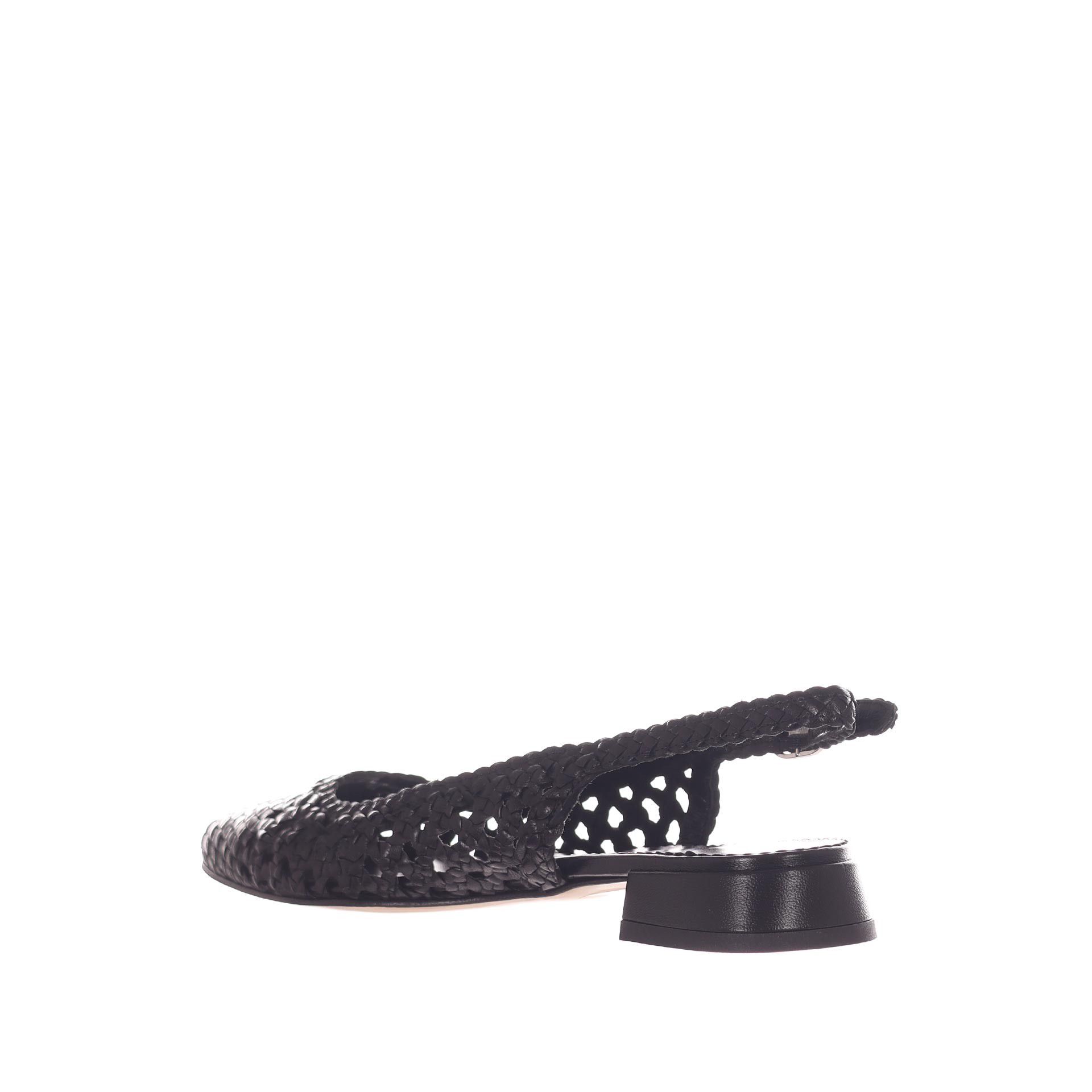 Pons quintana ballerina slingback sonia in pelle intrecciata da donna