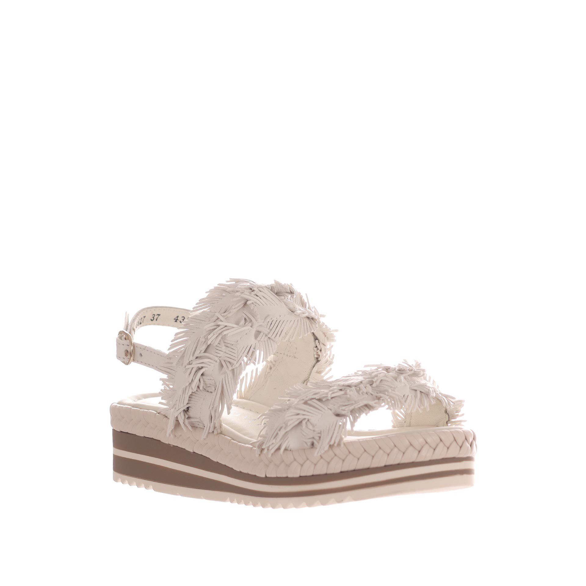 Pons quintana sandalo milan in pelle intrecciata da donna