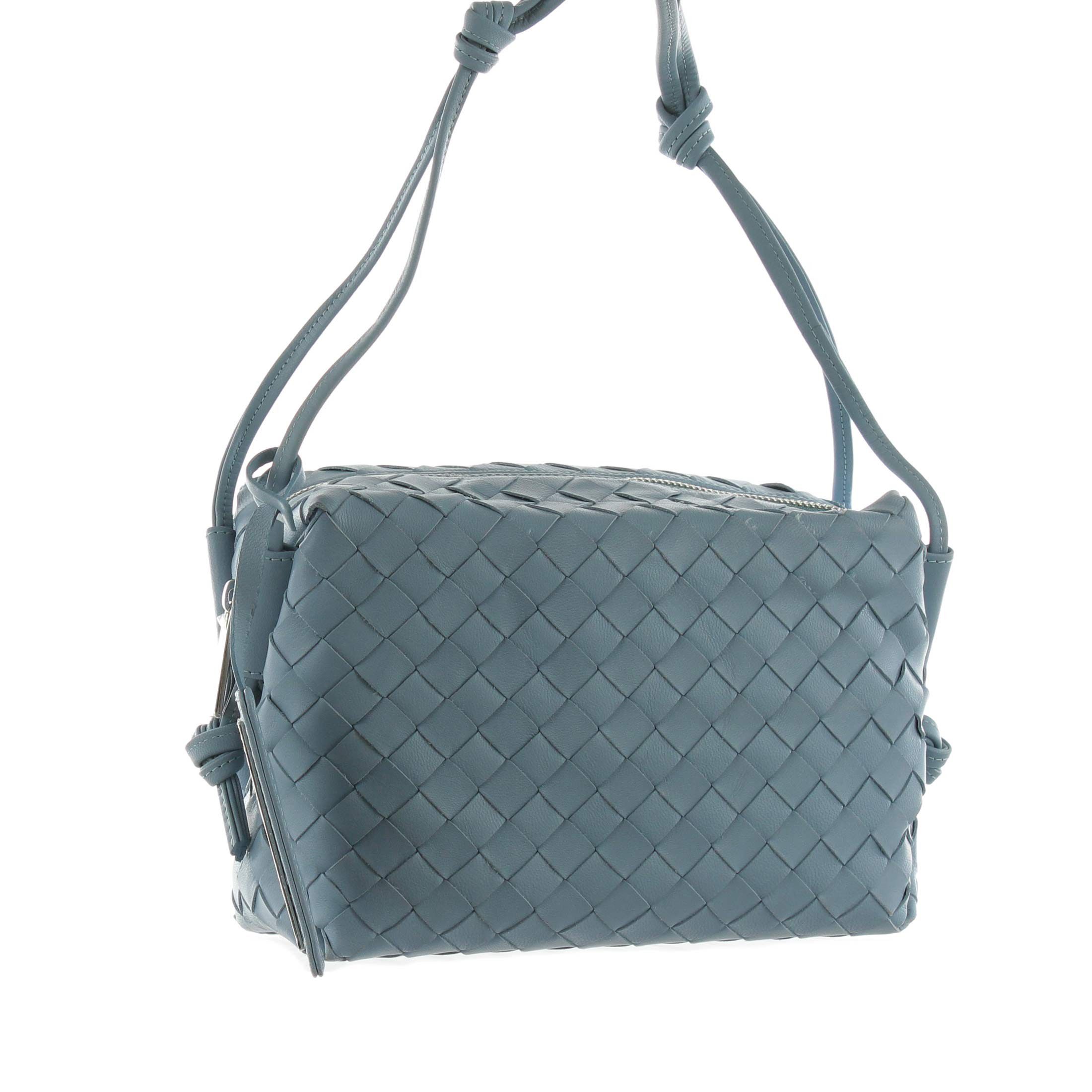 Pons quintana tracolla in pelle intrecciata da donna