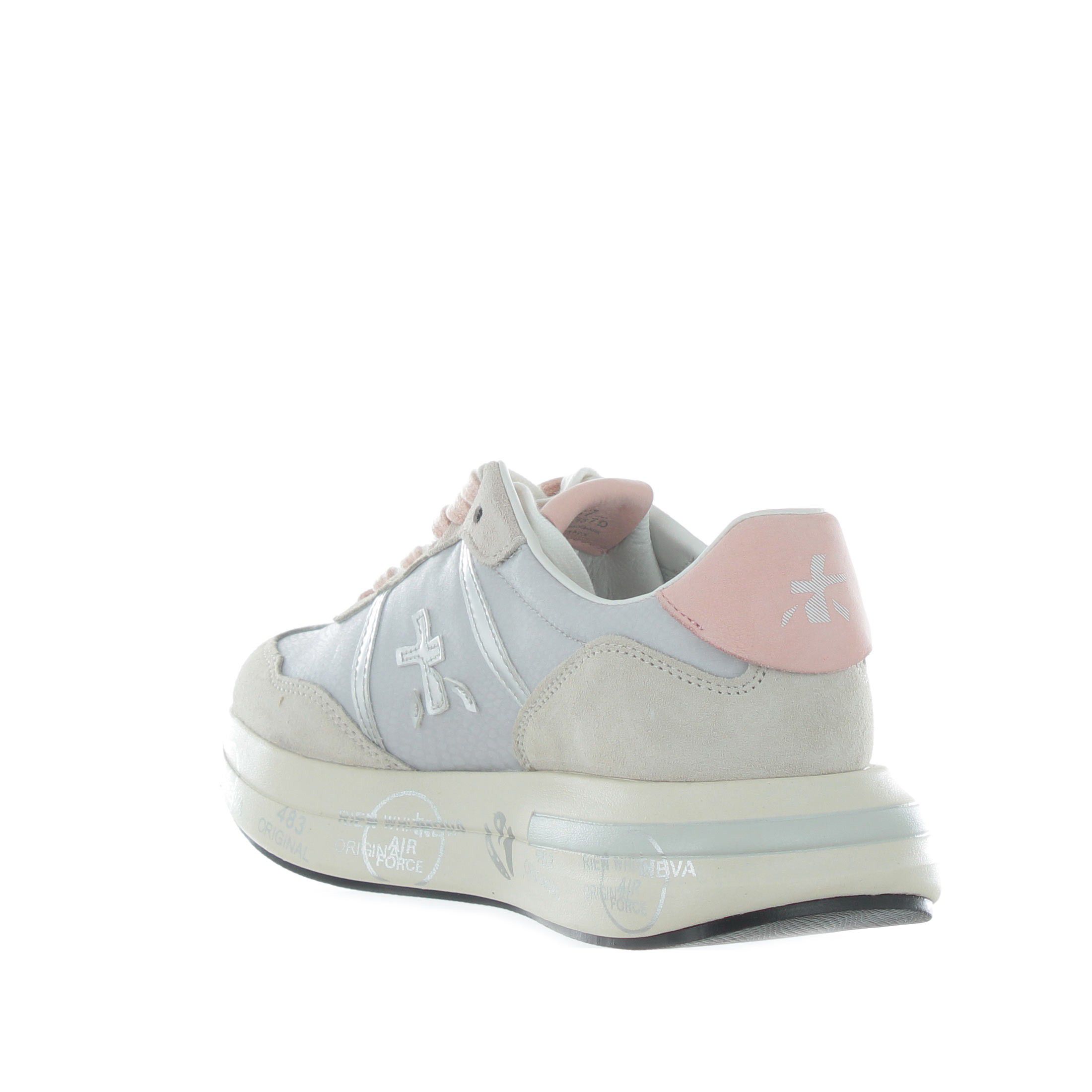 Premiata sneaker in camosccio e nylon  da donna