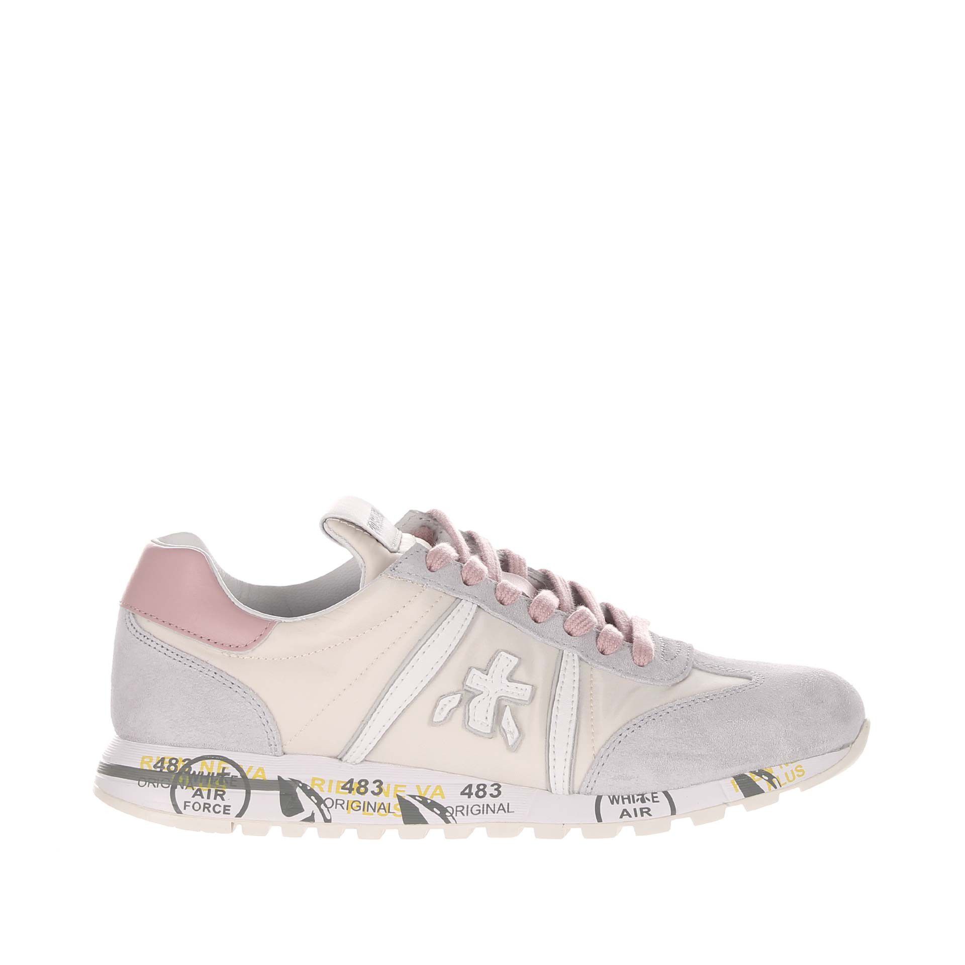 Premiata sneaker in camoscio e nylon da donna