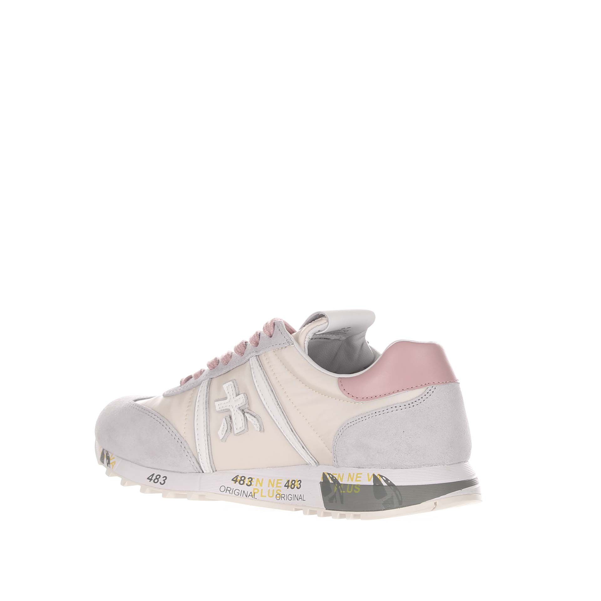Premiata sneaker in camoscio e nylon da donna