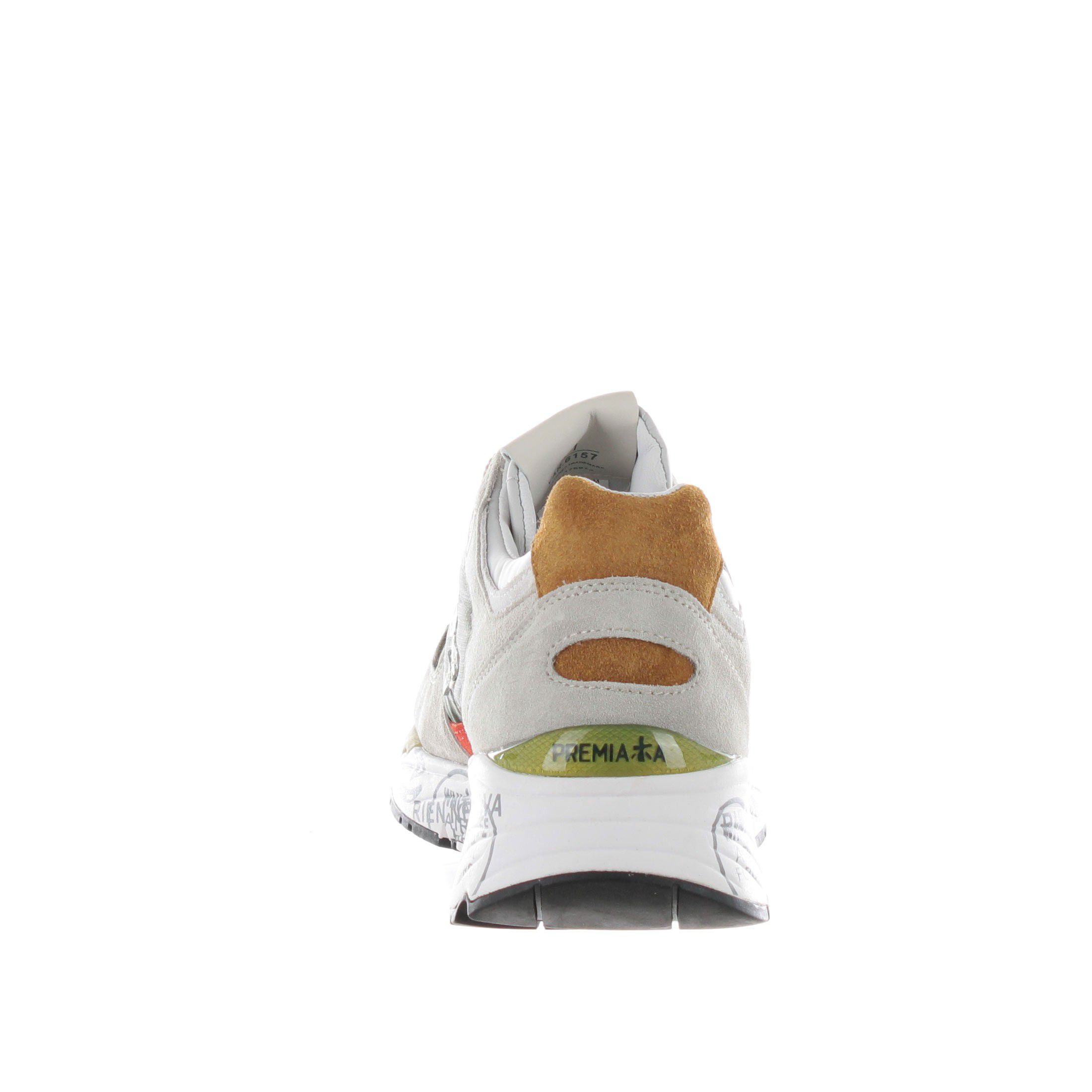 Premiata sneaker in camoscio e nylon da uomo