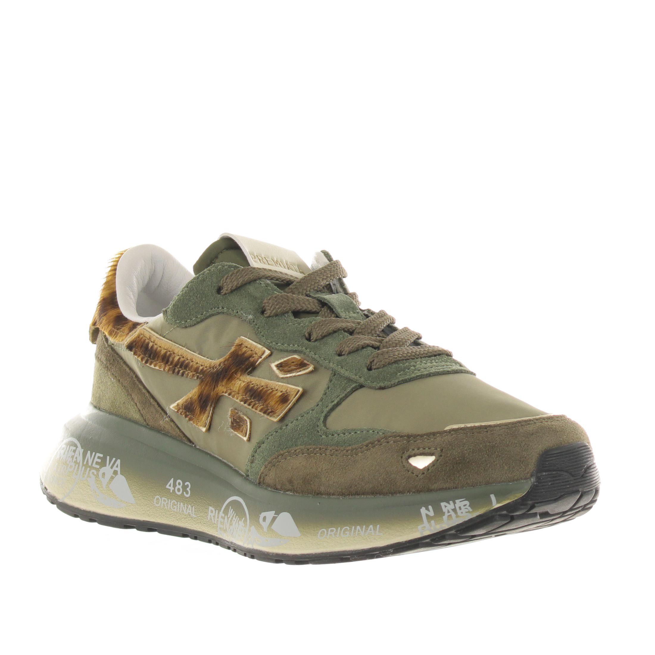 Premiata sneaker lauryn in camoscio da donna