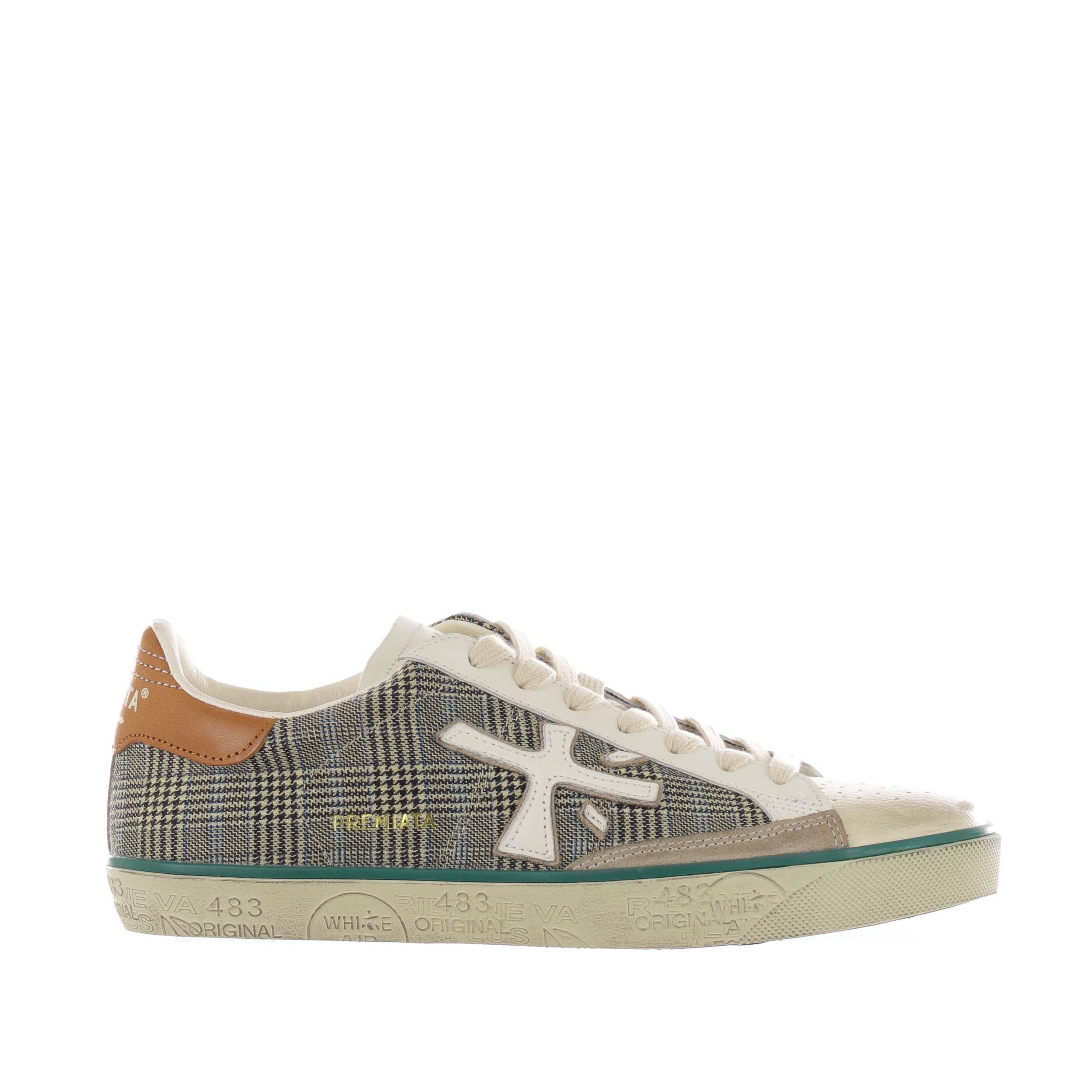 Premiata sneaker steven in tessuto da uomo
