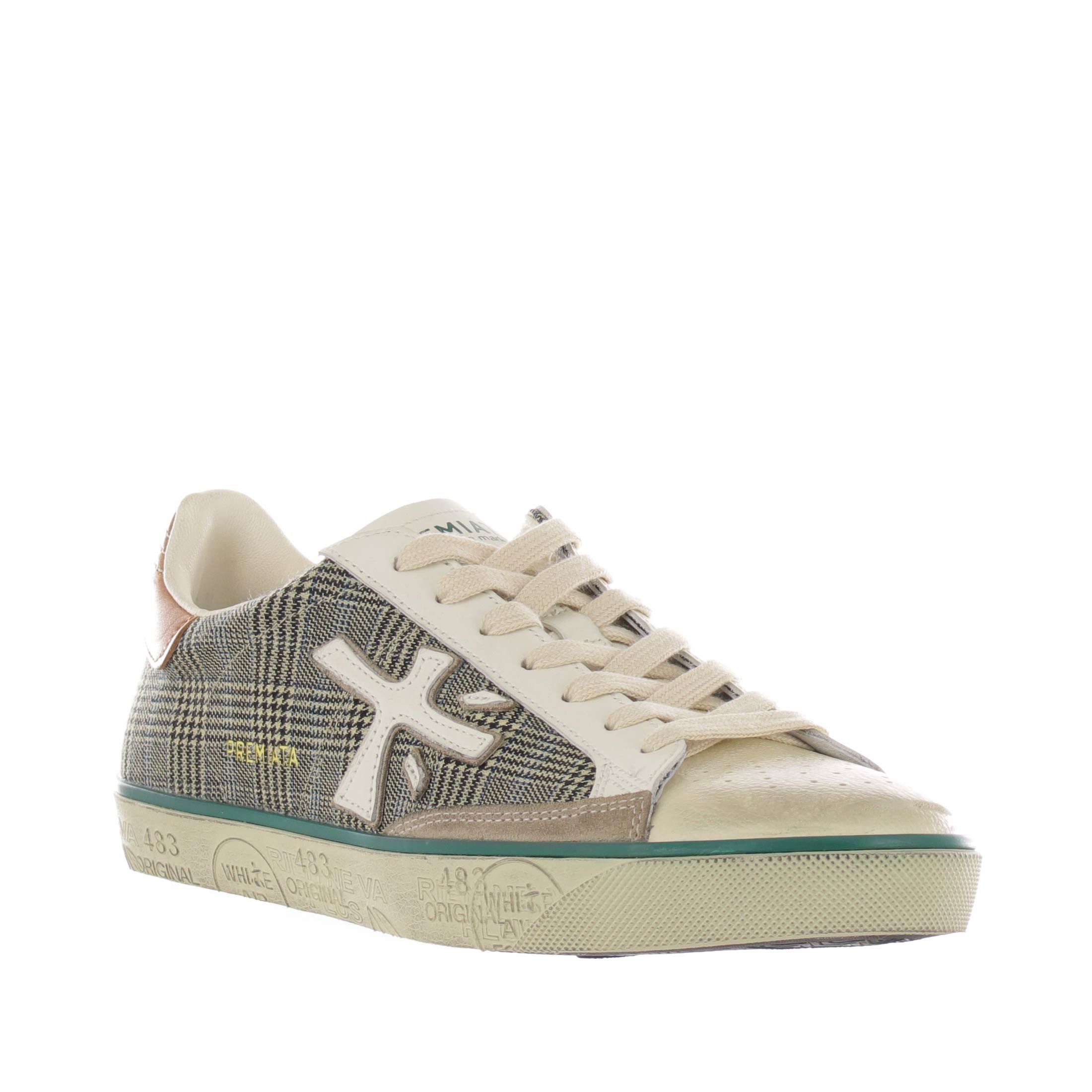 Premiata sneaker steven in tessuto da uomo