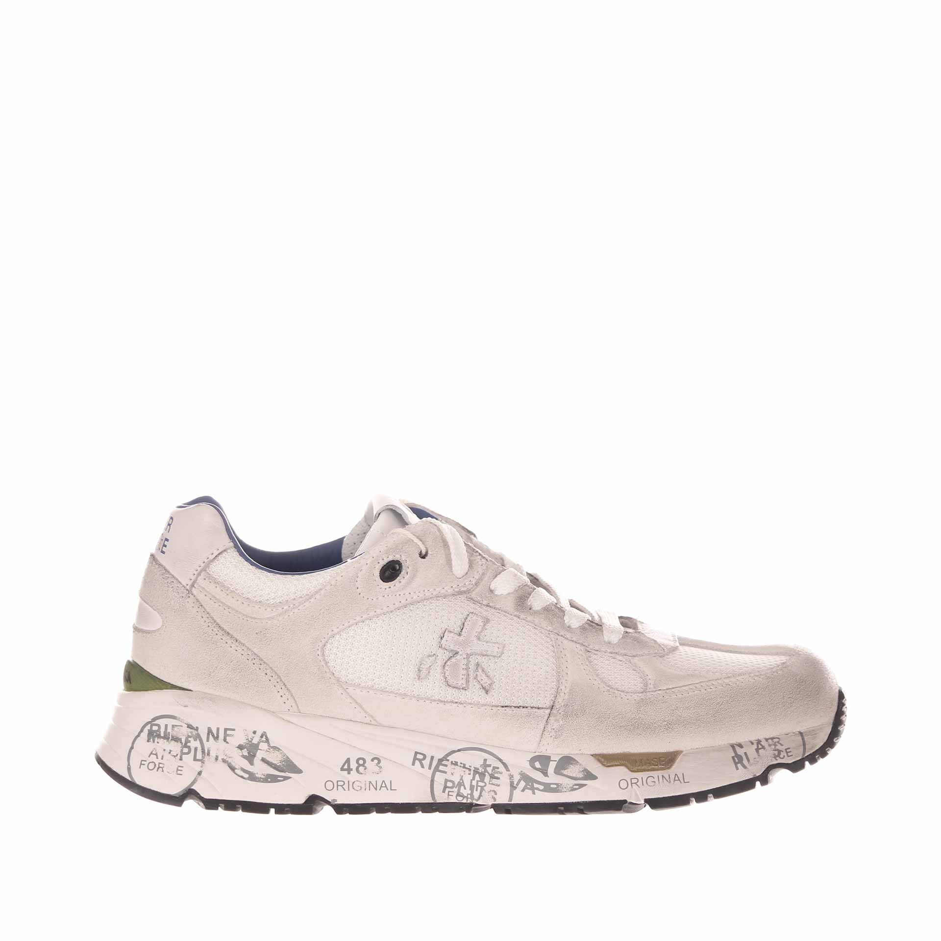 Premiata sneakers in camoscio e nylon da uomo