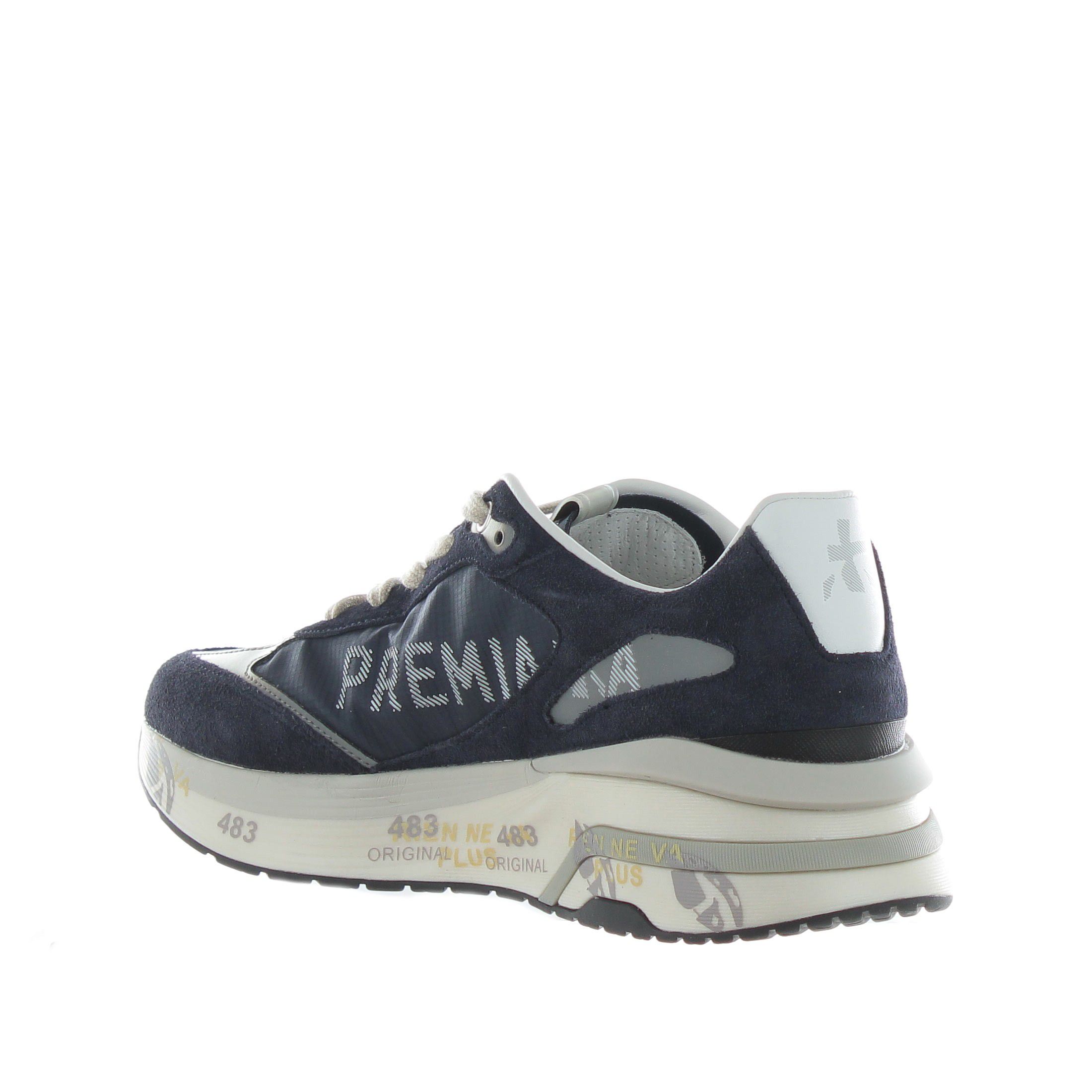 Premiata sneakers in camoscio e nylon da uomo