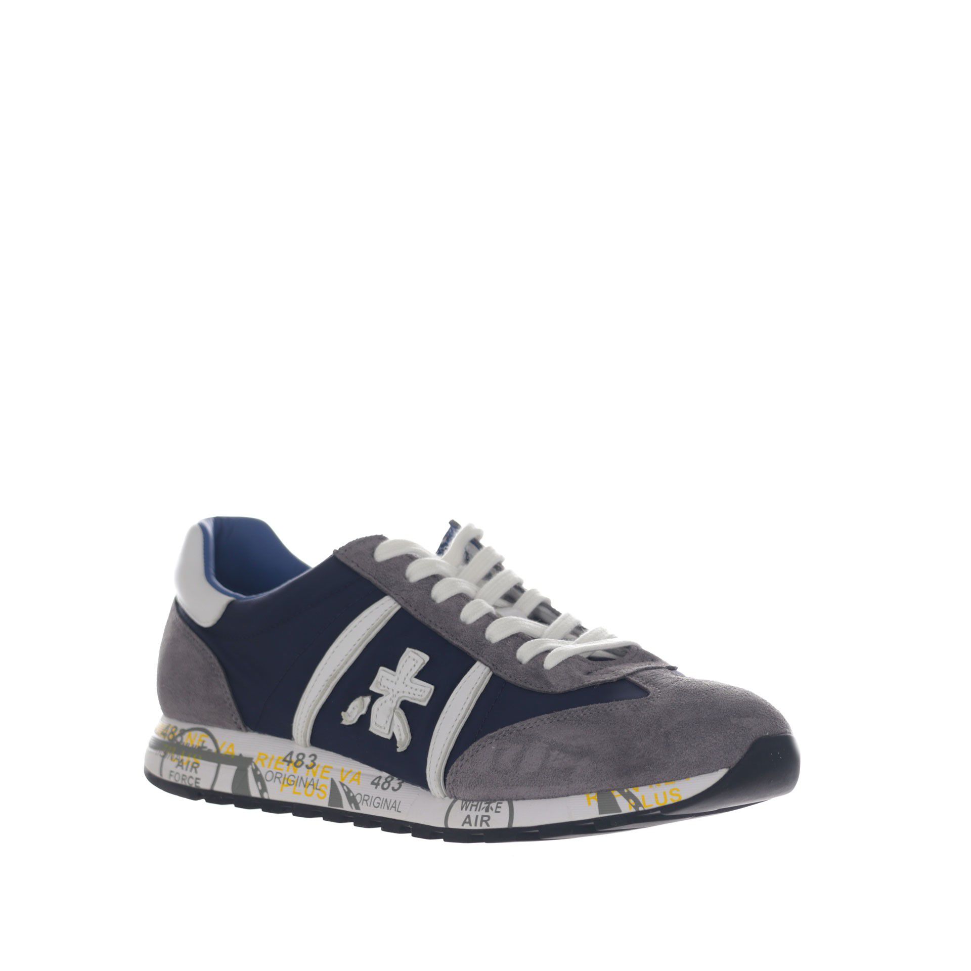 Premiata sneakers in camoscio e nylon da uomo