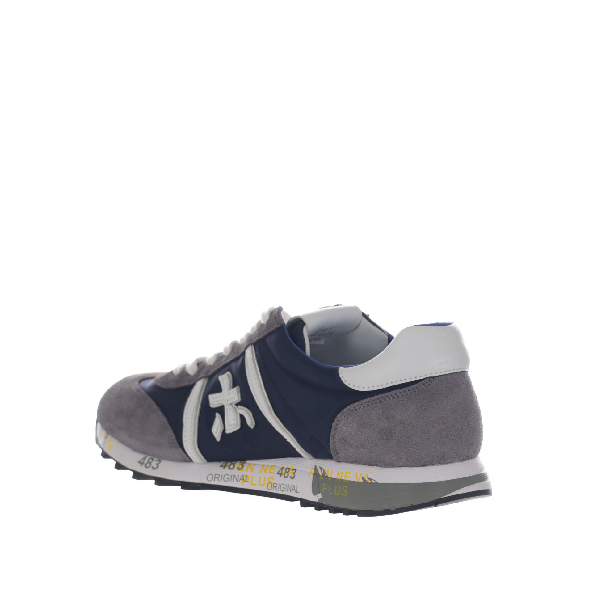 Premiata sneakers in camoscio e nylon da uomo