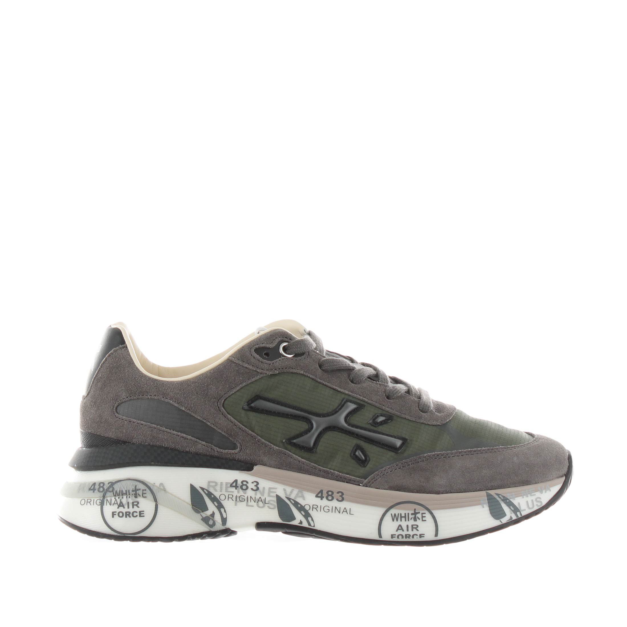 Premiata sneakers in camoscio e nylon da uomo