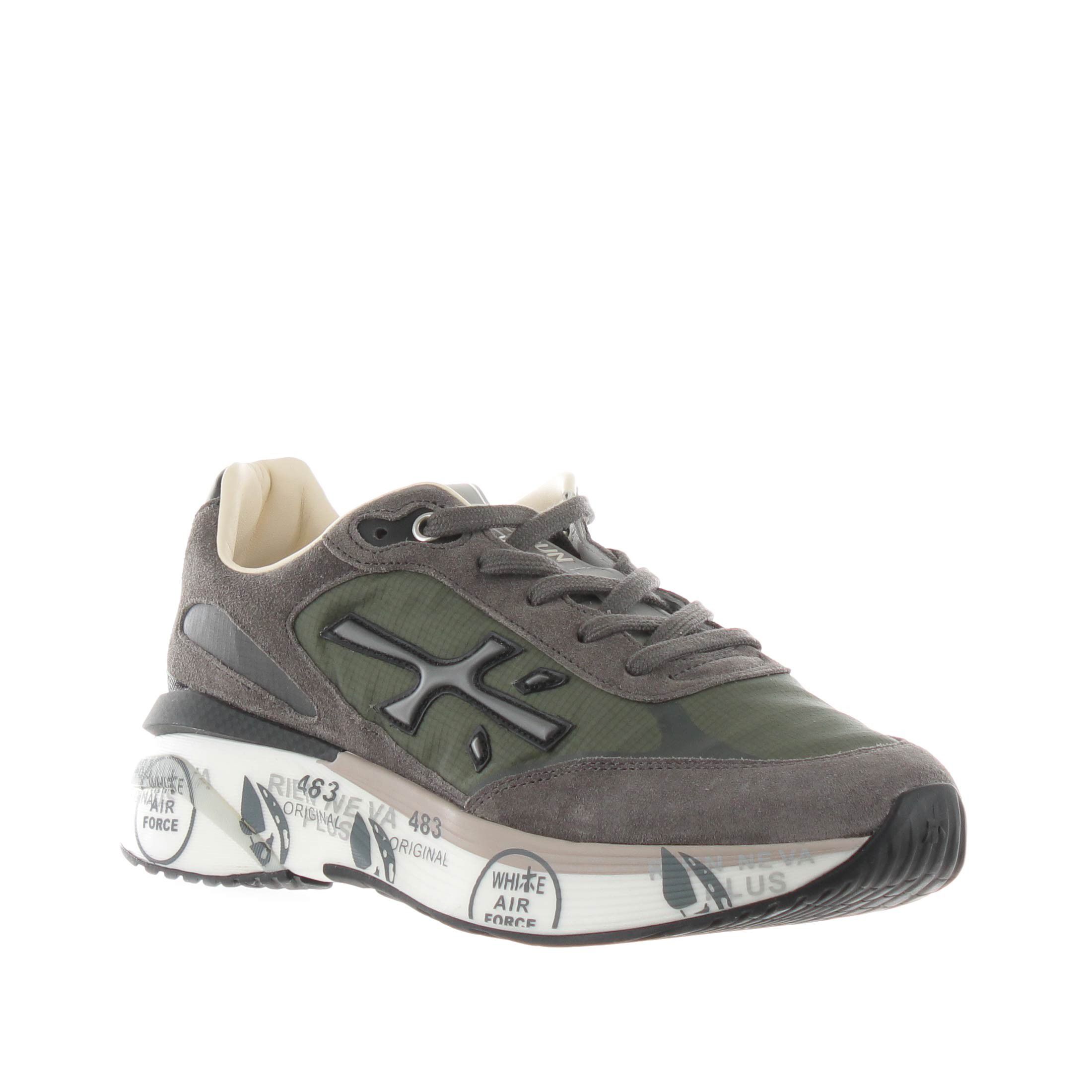 Premiata sneakers in camoscio e nylon da uomo