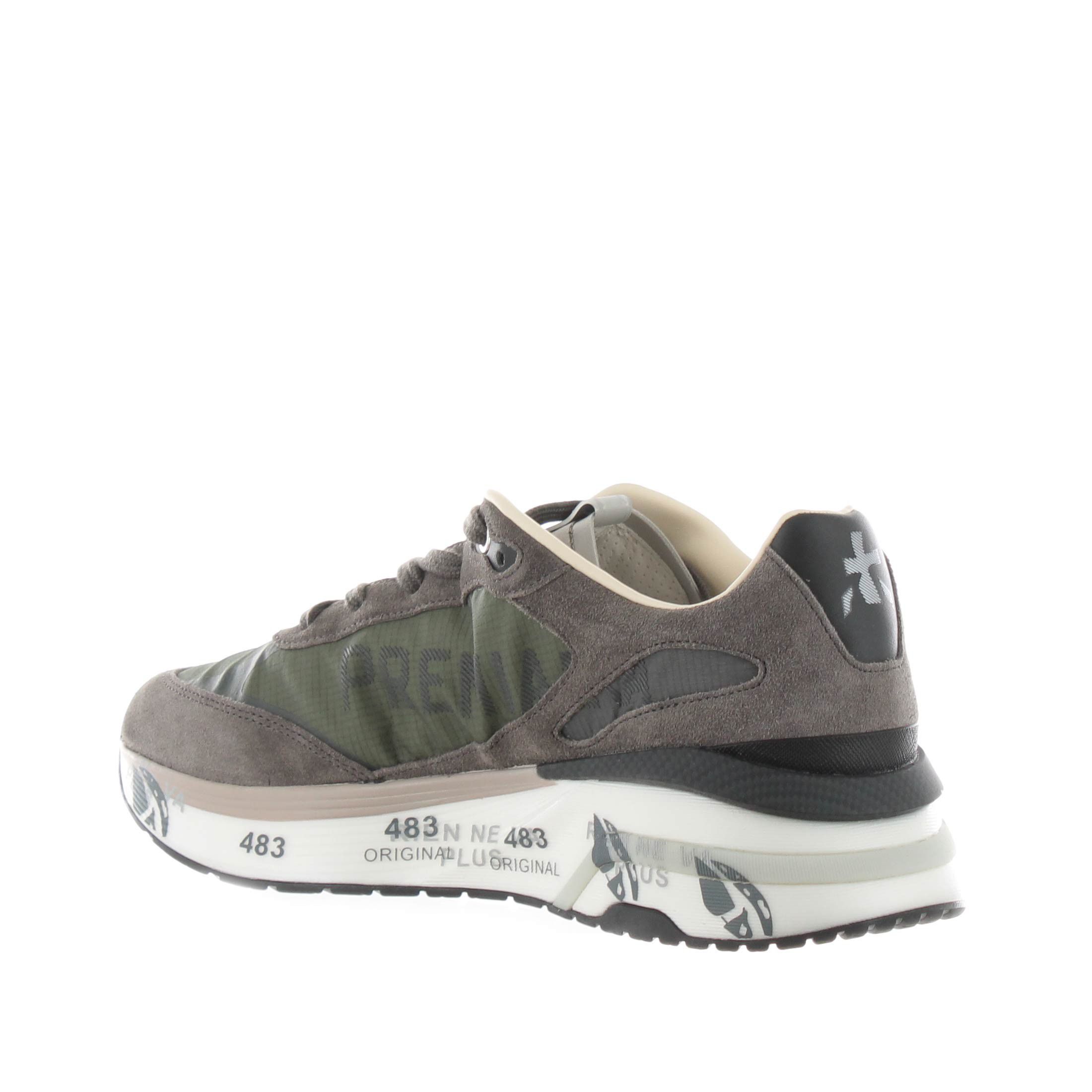 Premiata sneakers in camoscio e nylon da uomo