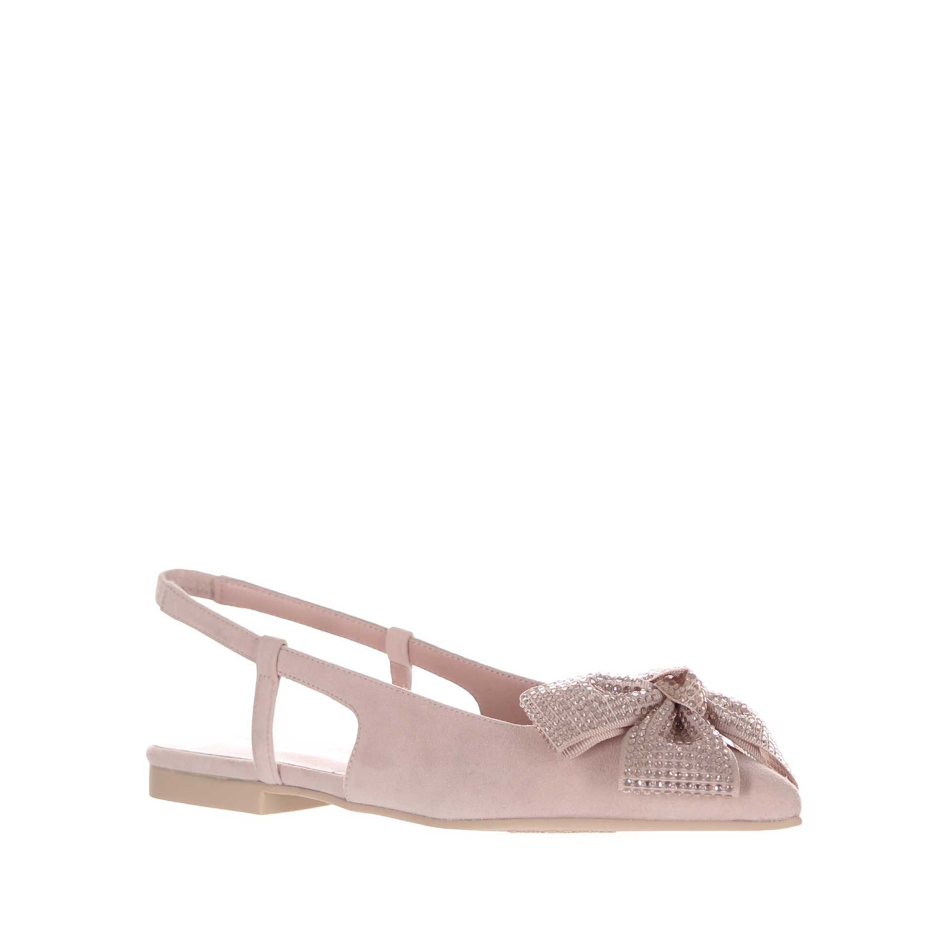 Pretty ballerinas ballerina slingback yvette in camoscio con fiocco da donna