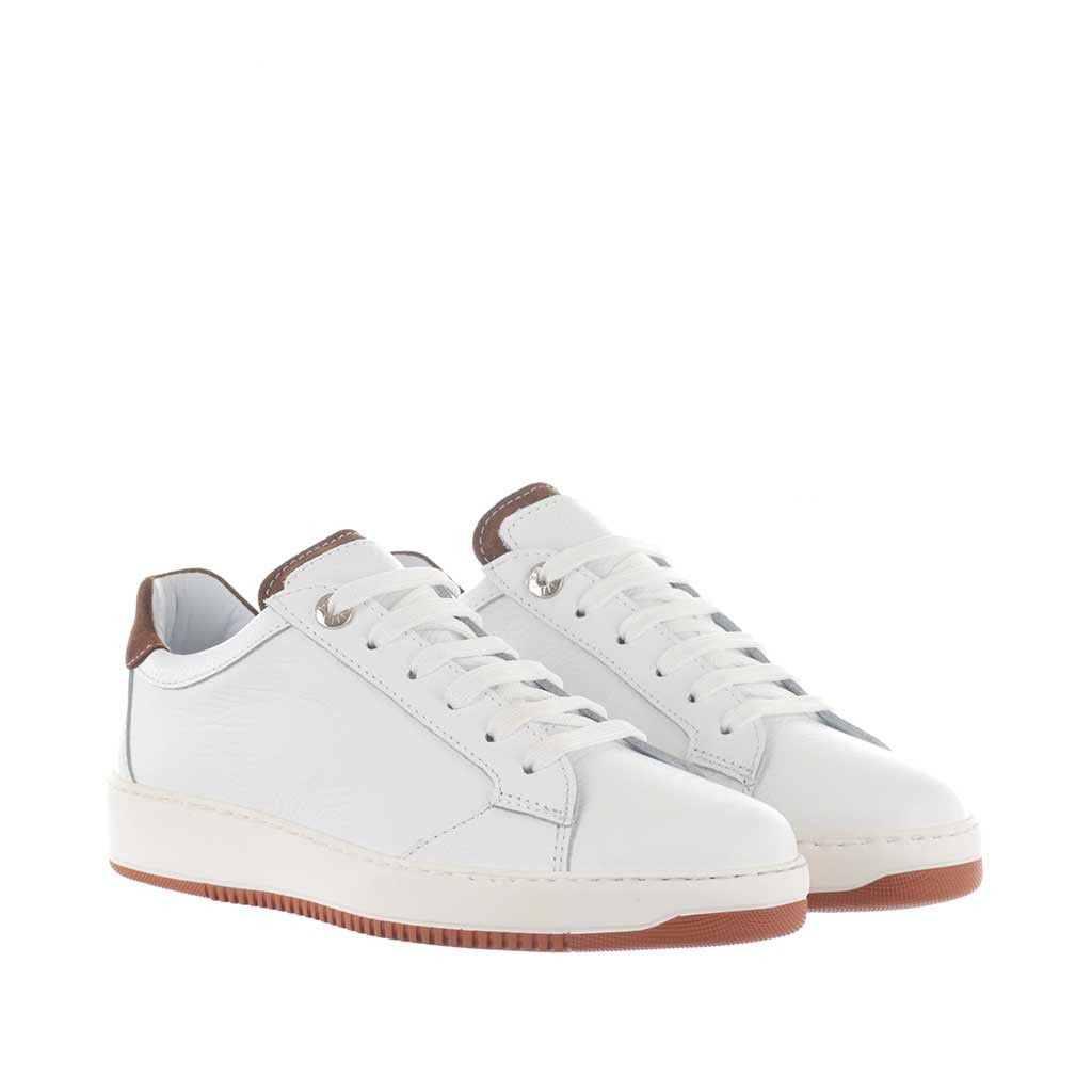 Roberto botticelli sneaker in pelle martellata da uomo