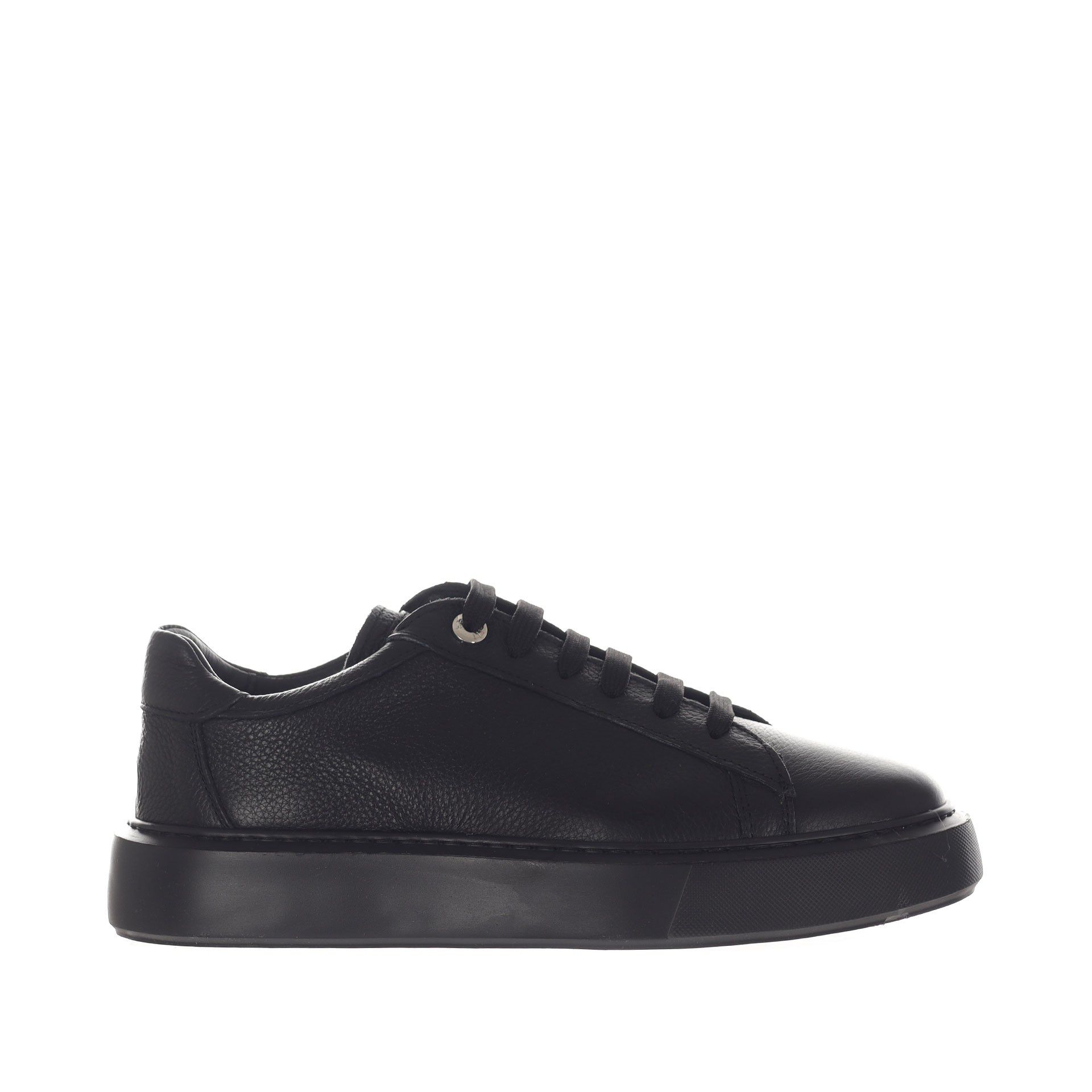 Roberto botticelli sneaker in pelle martellata da uomo