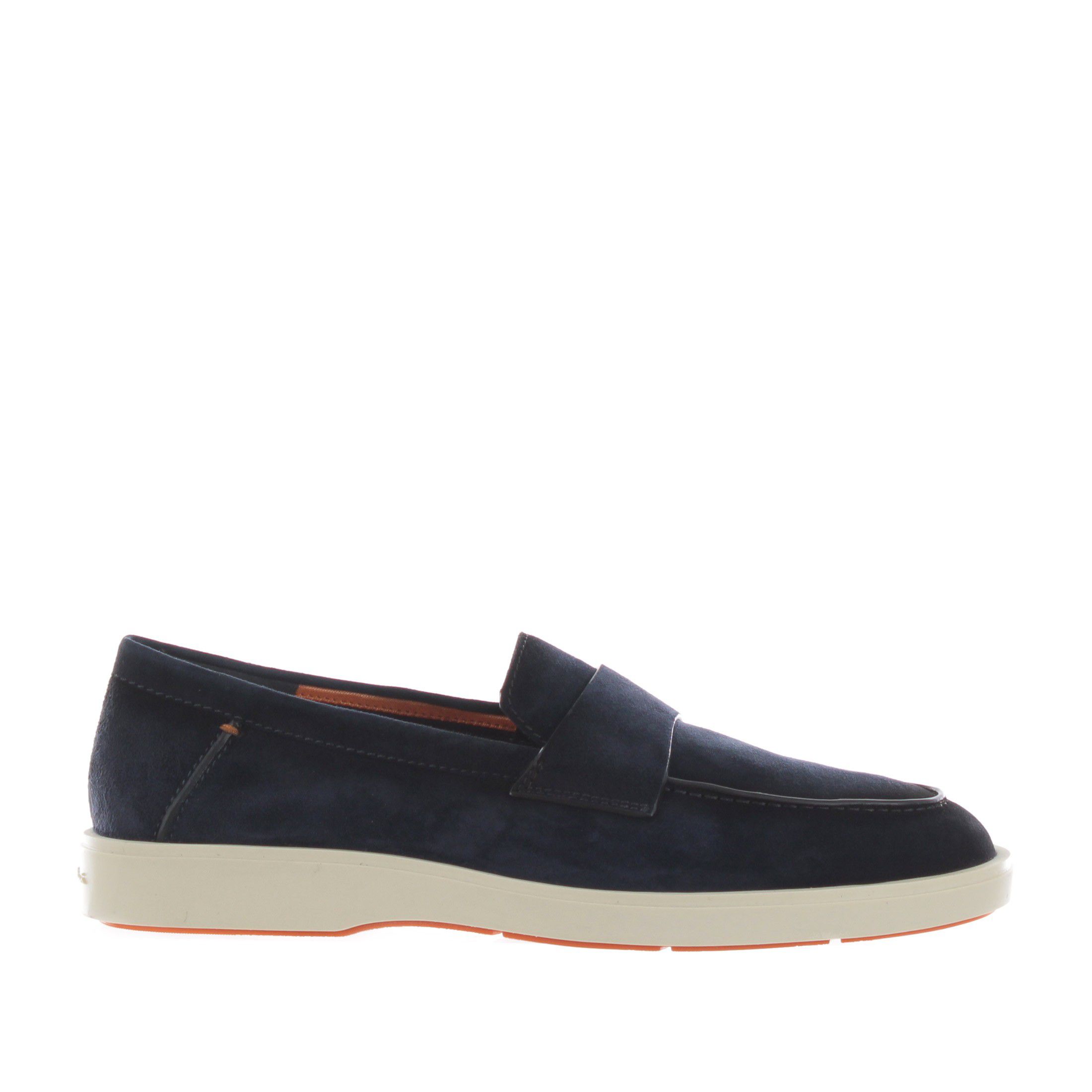 Santoni mocassino revolve in camoscio da uomo