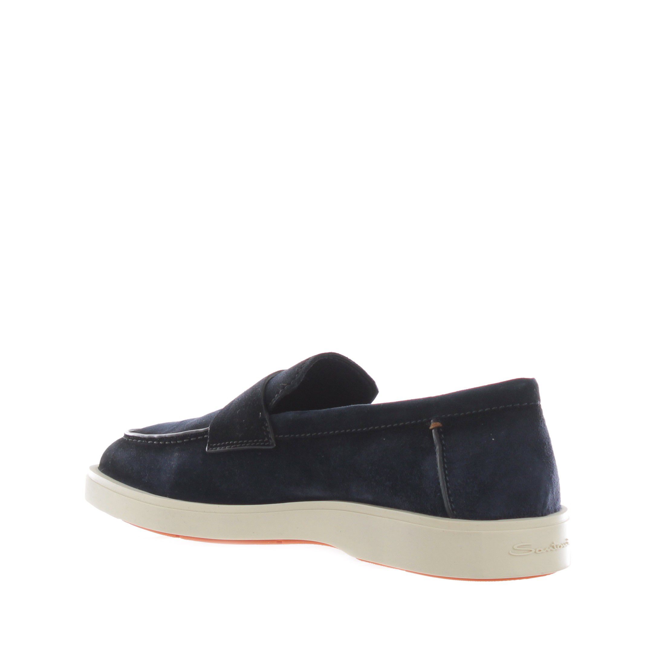 Santoni mocassino revolve in camoscio da uomo