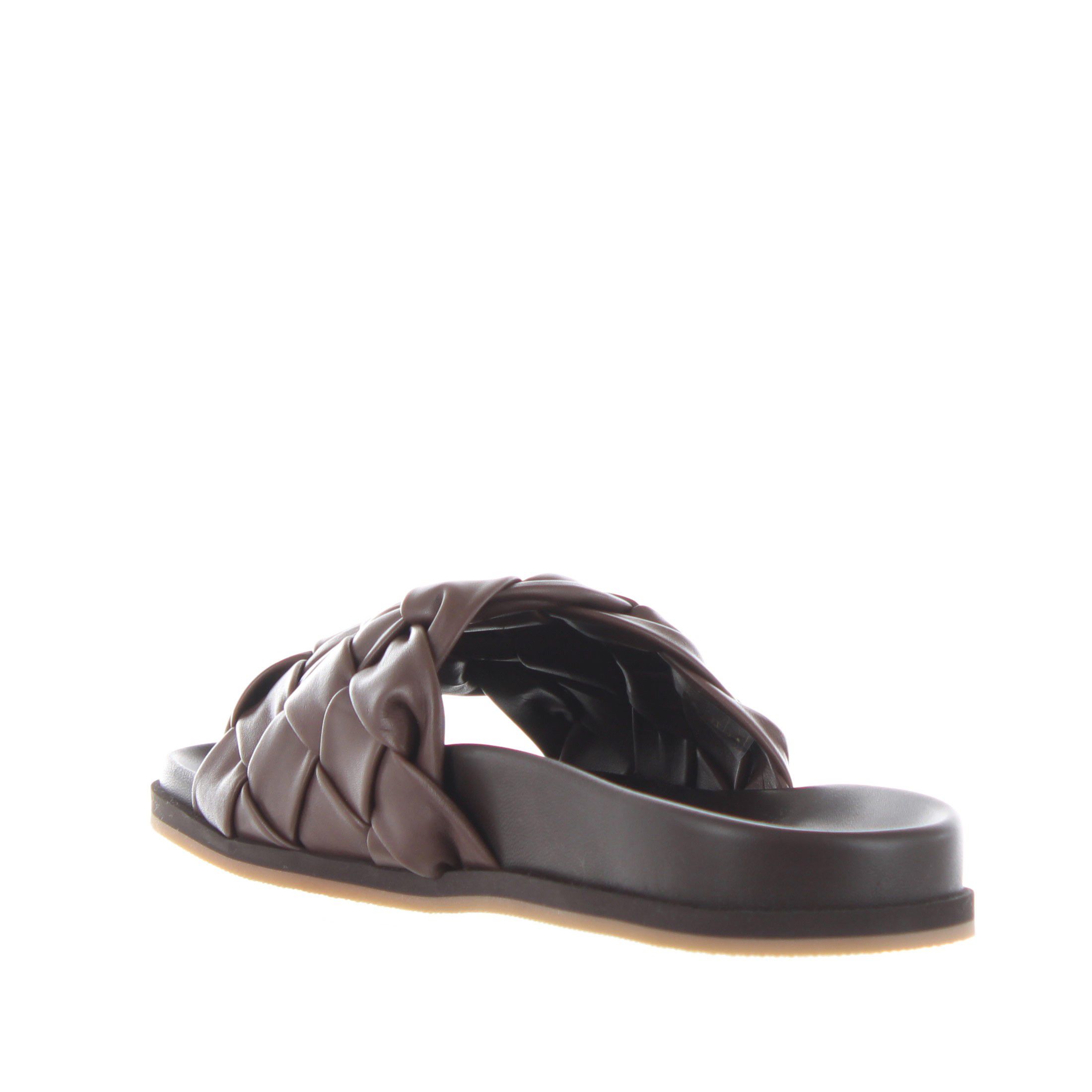 Santoni sandalo in pelle intrecciata da uomo