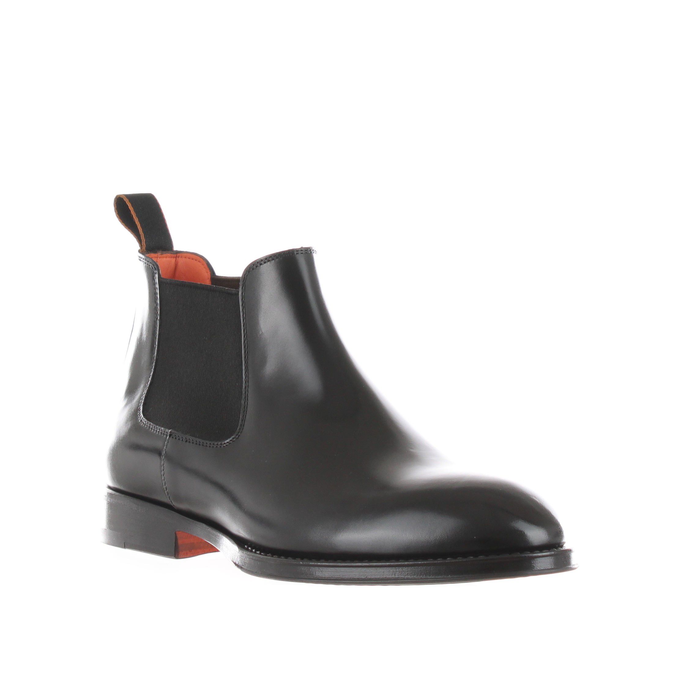 Santoni stivaletto chelsea in pelle da uomo