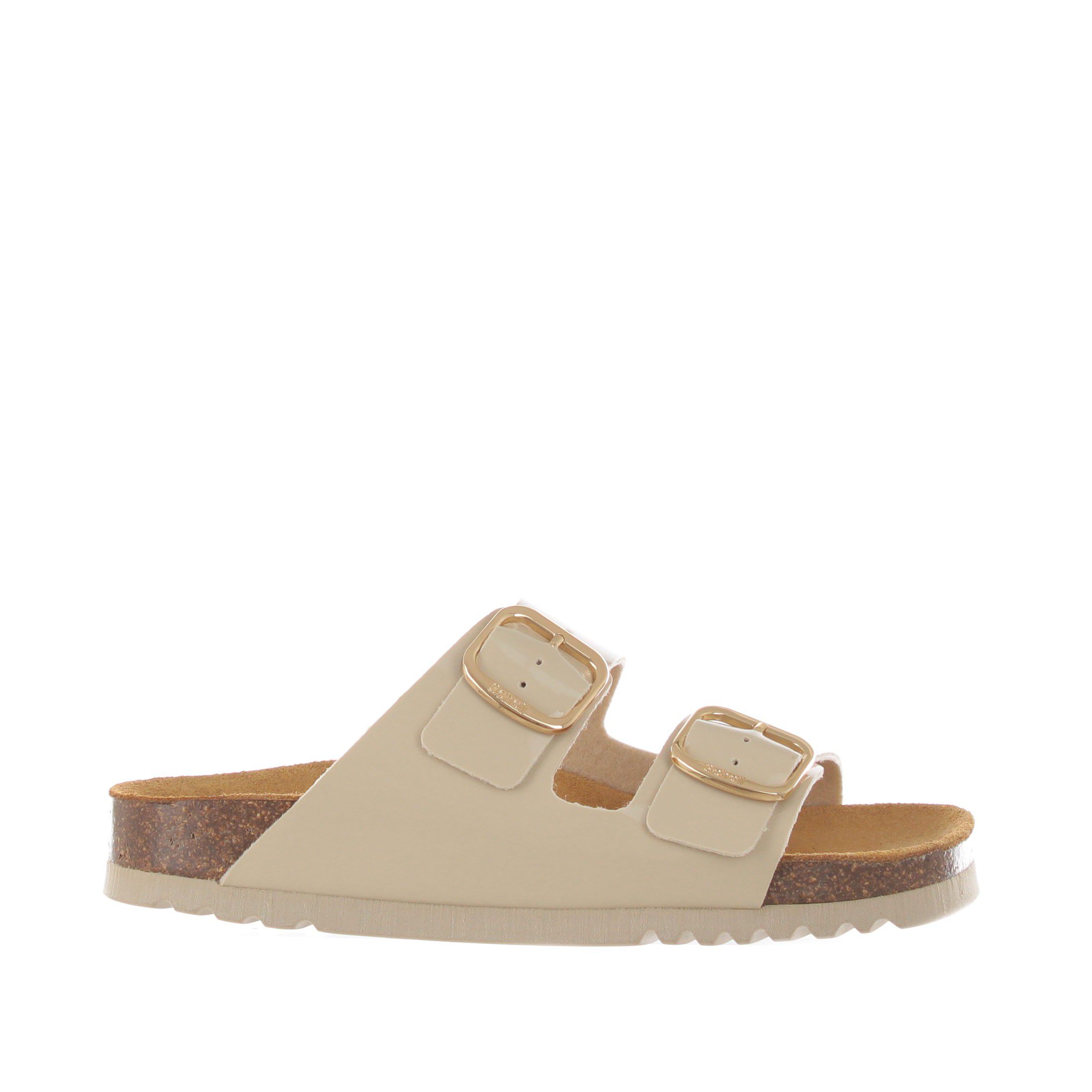 Scholl sandalo josephine beige synth pat da donna