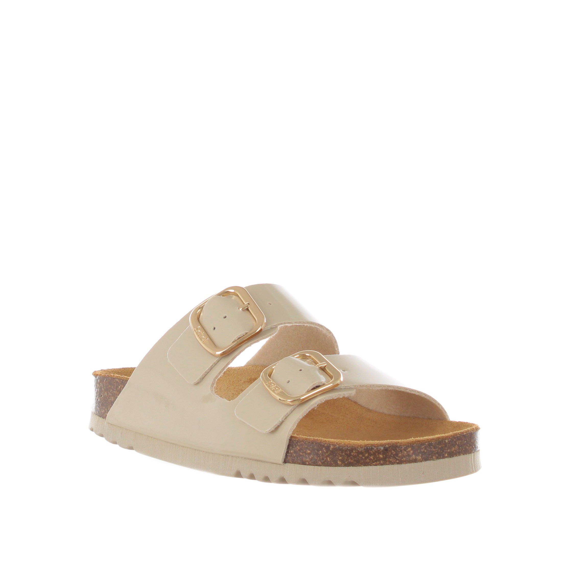Scholl sandalo josephine beige synth pat da donna
