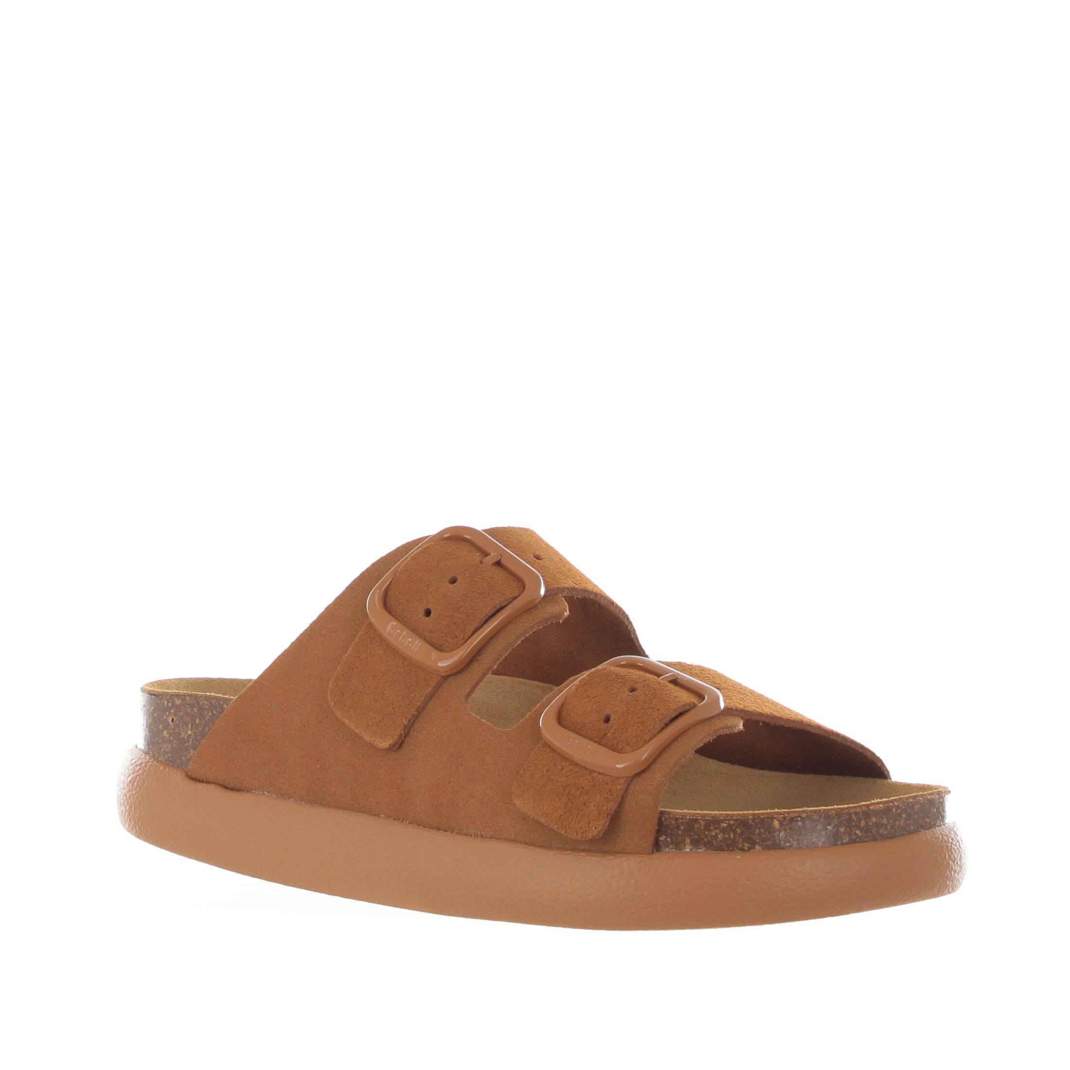 Scholl sandalo noelle chunky in camoscio da donna