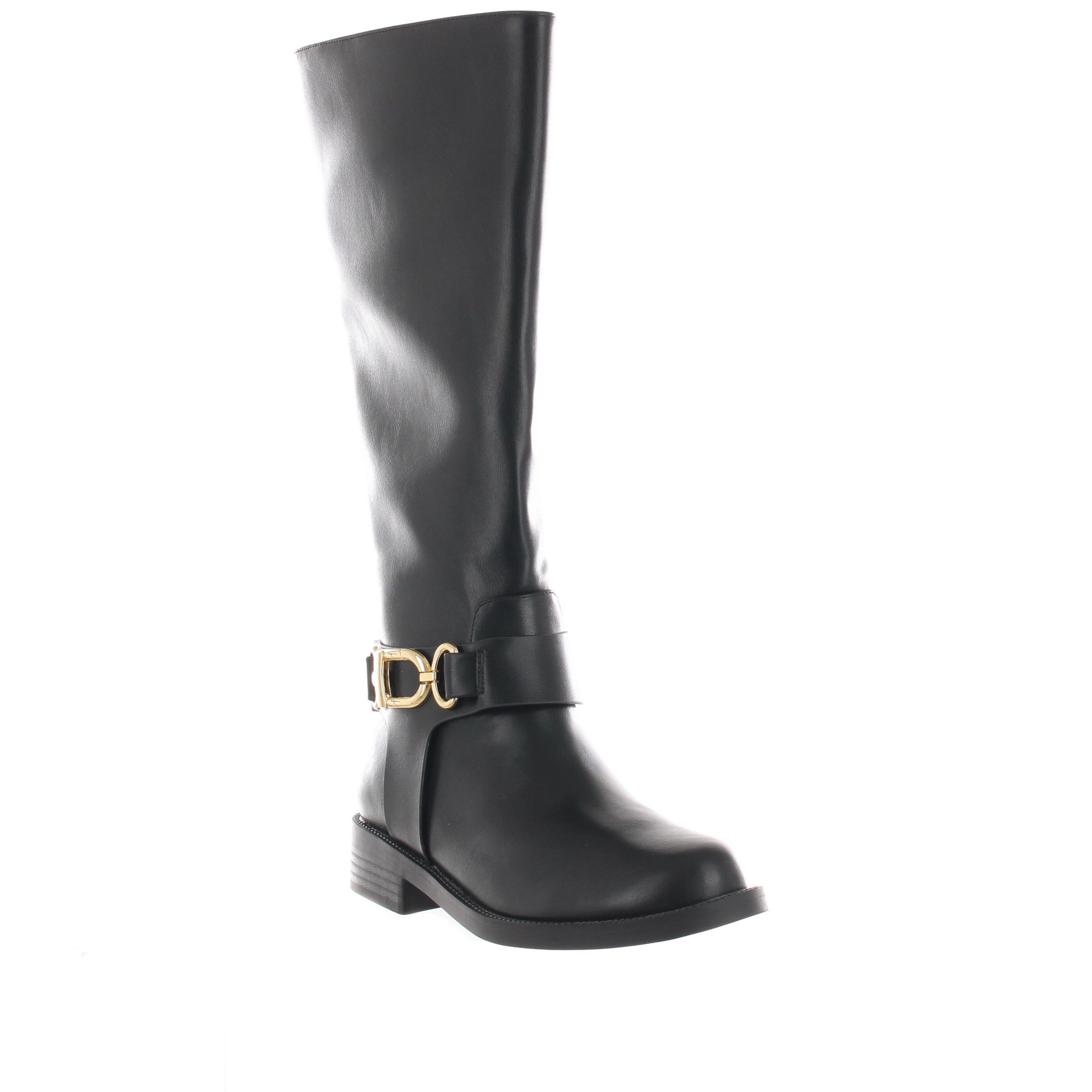 Solo soprani stivale in pelle con accessorio decorativo da donna