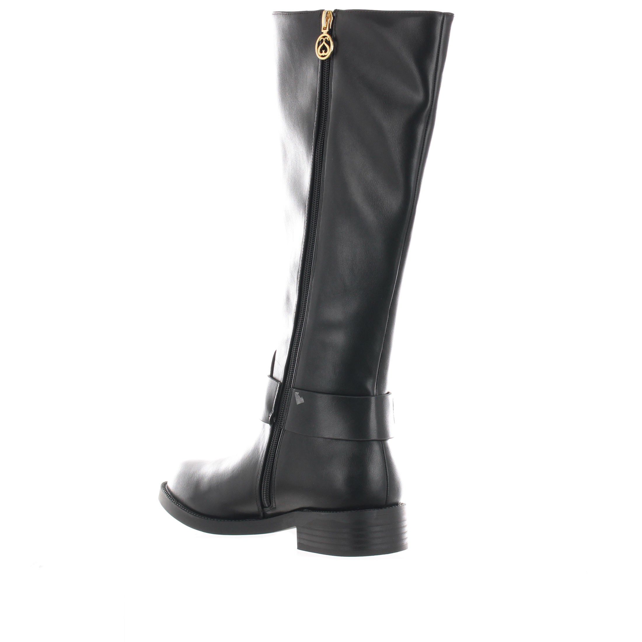 Solo soprani stivale in pelle con accessorio decorativo da donna