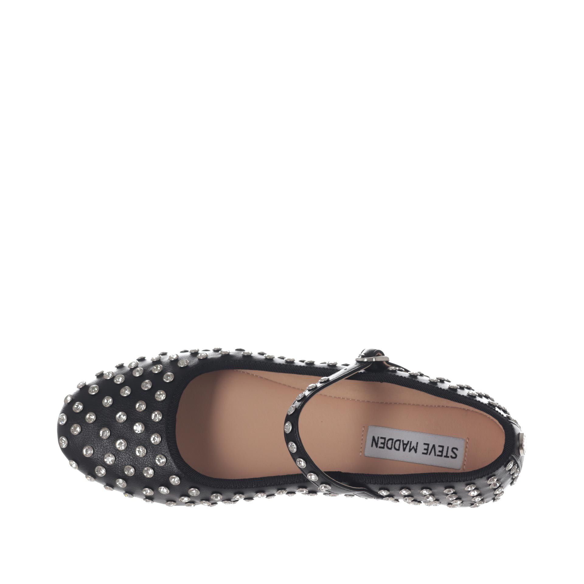 Steve madden ballerina mary jane in pelle con borchie da donna