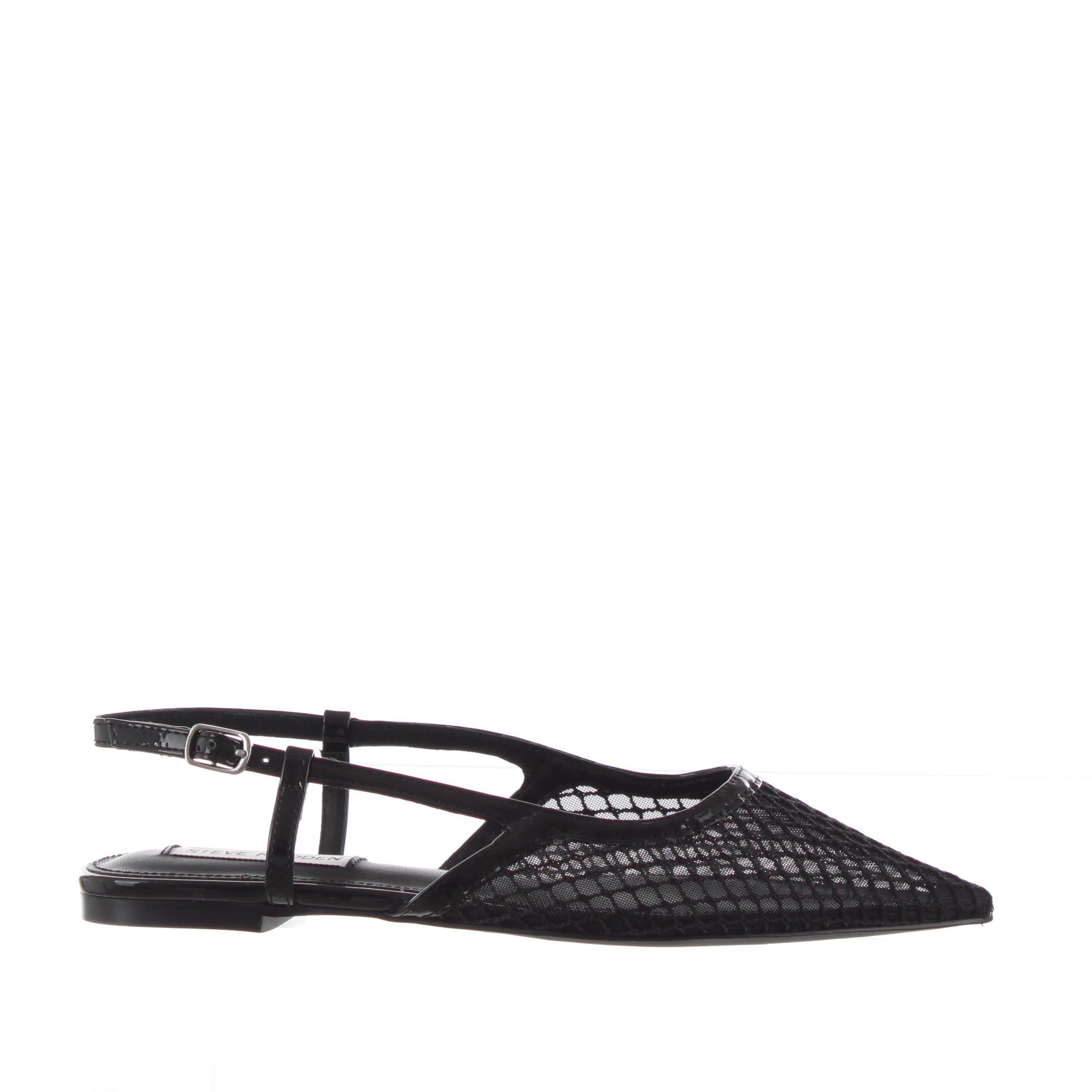Steve madden ballerina slingshot in tessuto a rete da donna