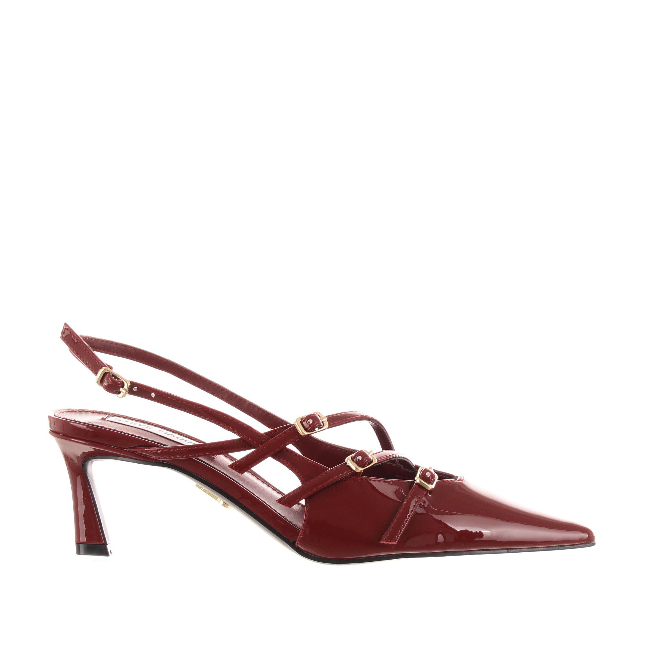 Steve madden décolleté in pelle verniciata da donna