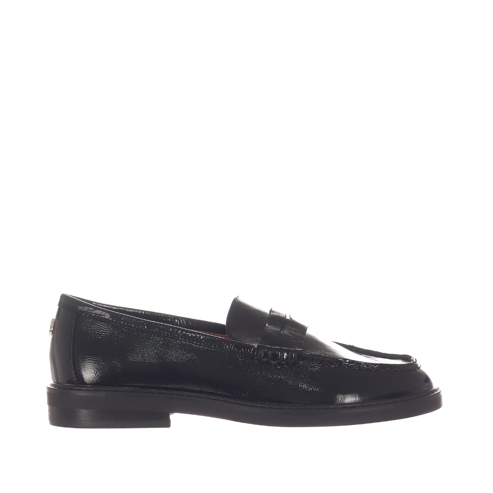 Steve madden mocassino con mascherina adison in vernice da donna