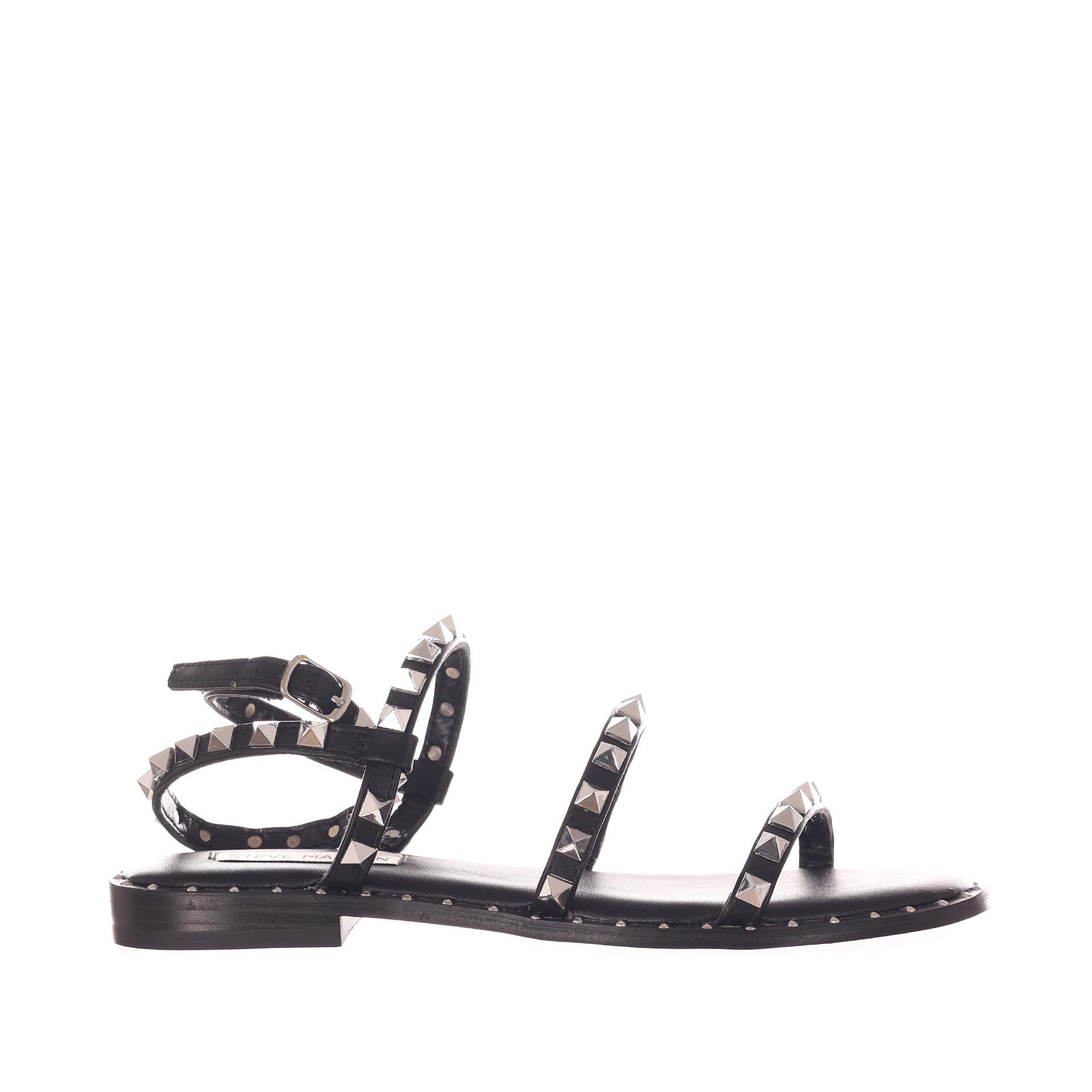 Steve madden sandalo travel in pelle con borchie da donna
