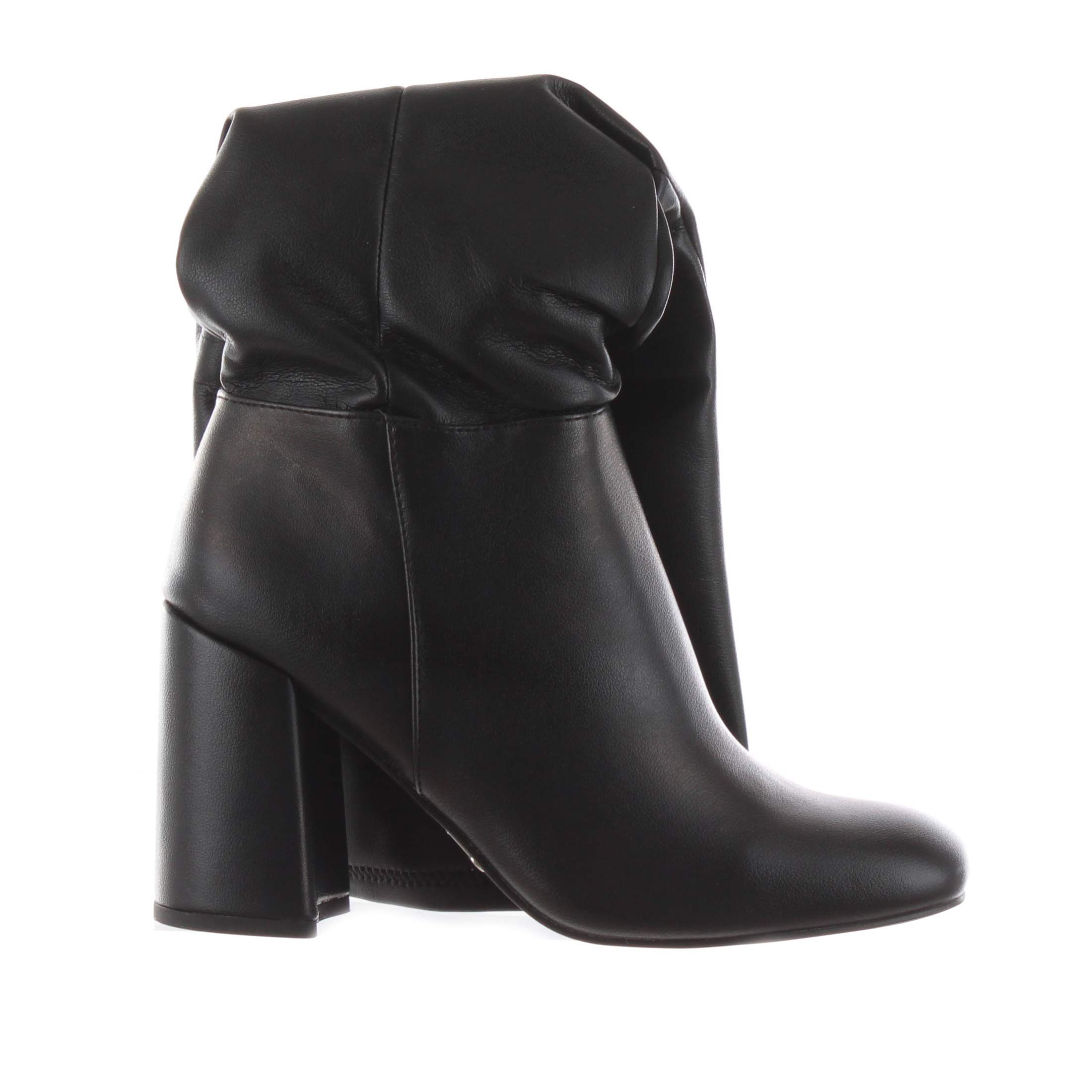 Steve madden stivale in pelle con tacco e gambale morbido da donna