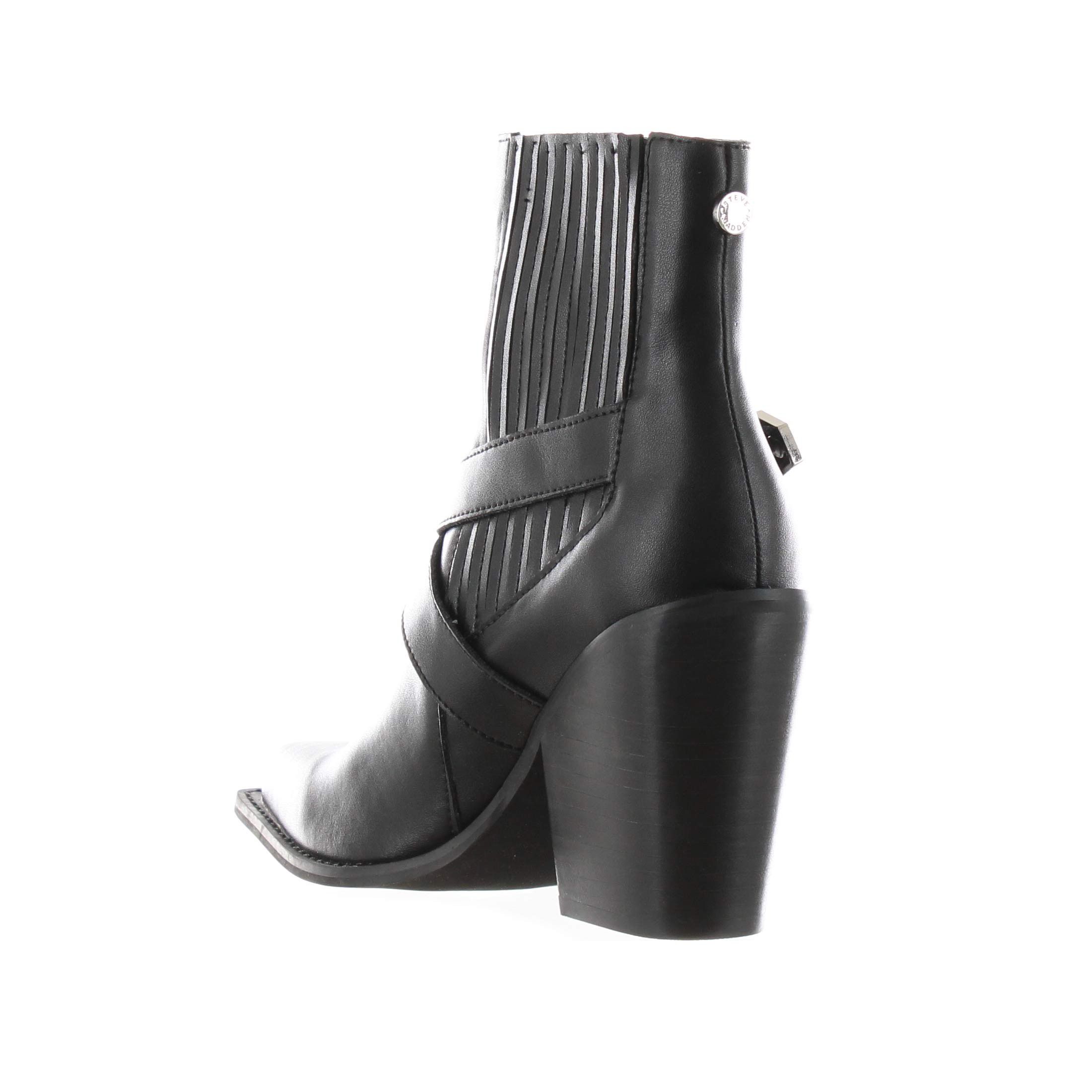 Steve madden stivaletto in pelle con cinturini da donna
