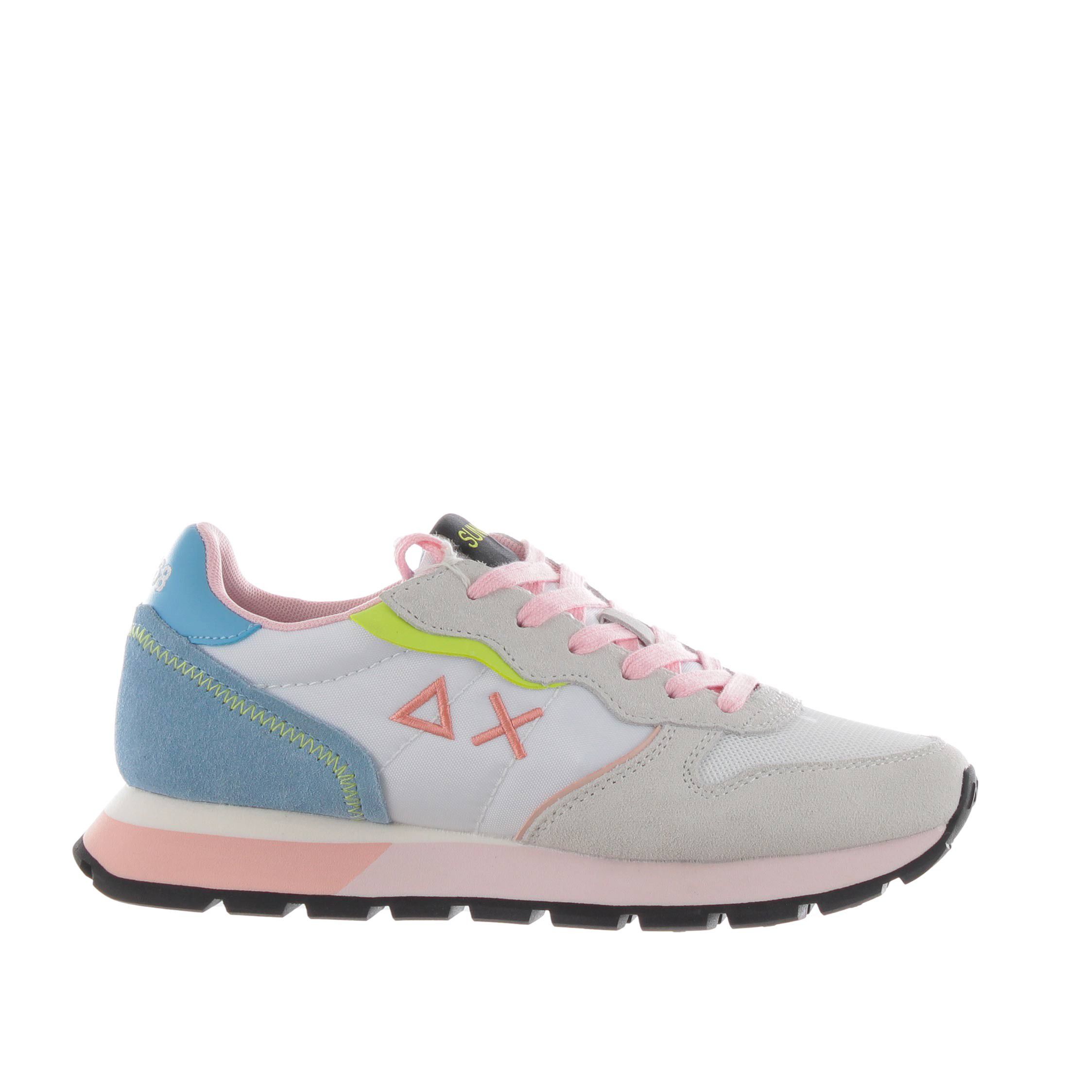 Sun68 sneaker ally color explosion in camoscio e nylon da donna