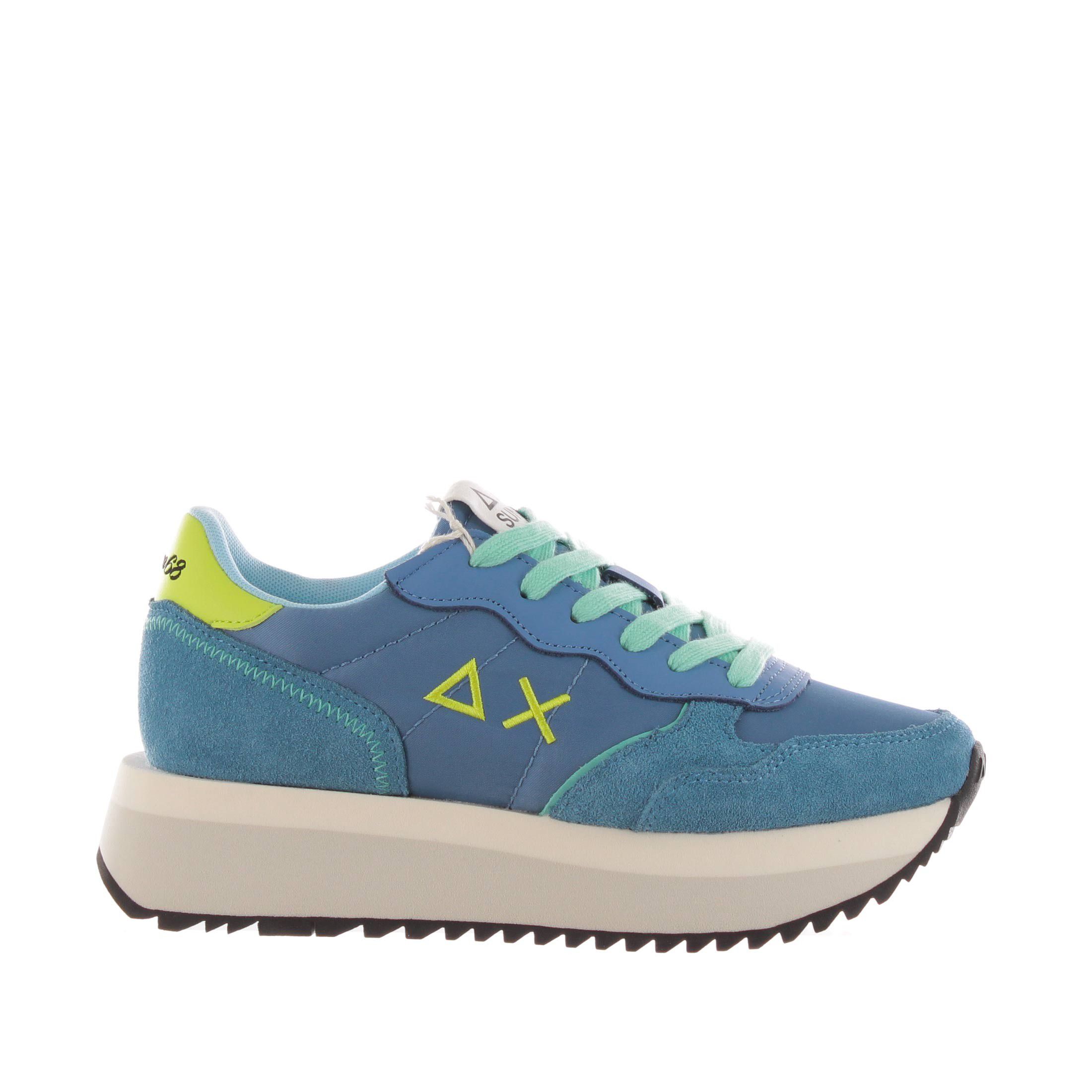 Sun68 sneaker big ally in camoscio e nylon da donna