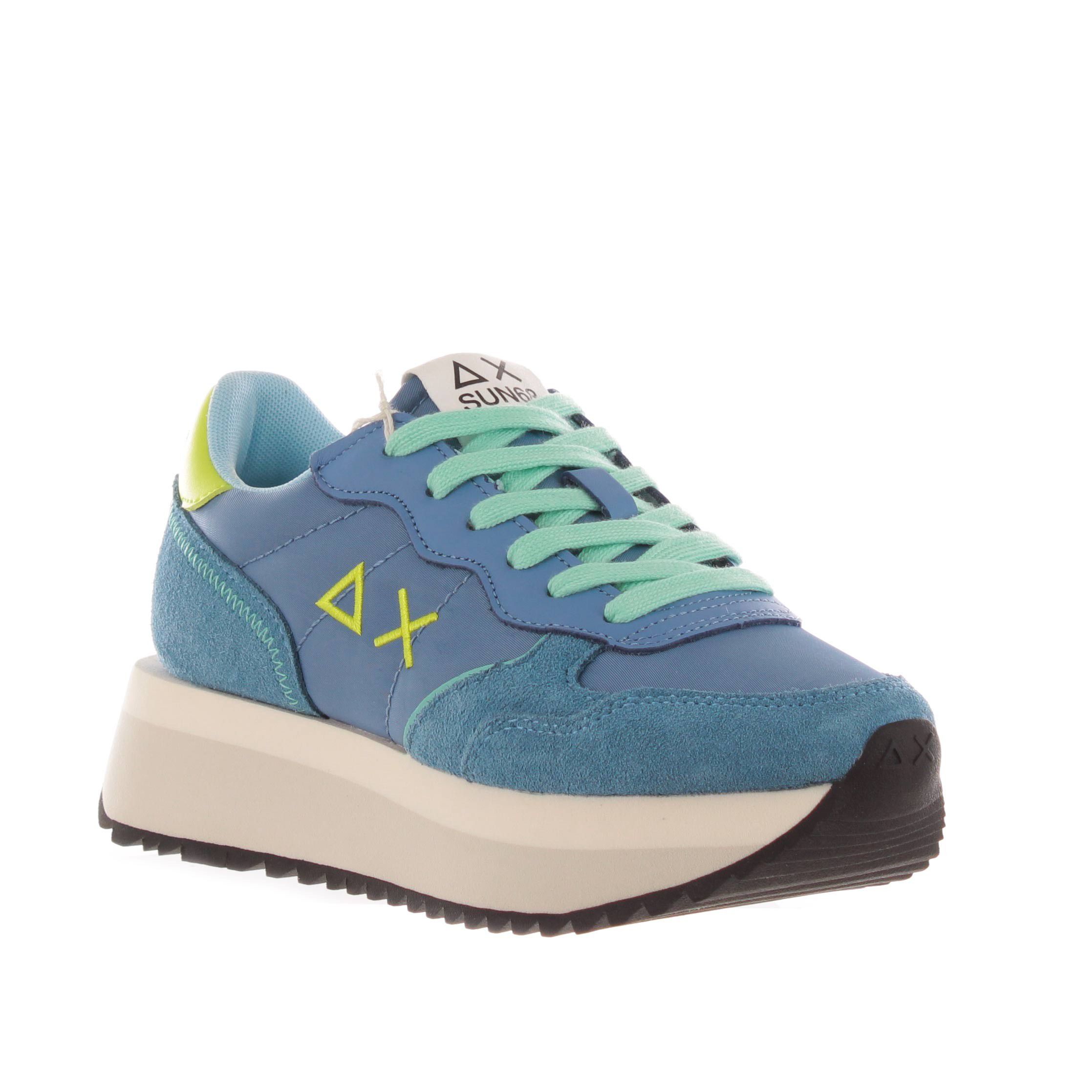 Sun68 sneaker big ally in camoscio e nylon da donna