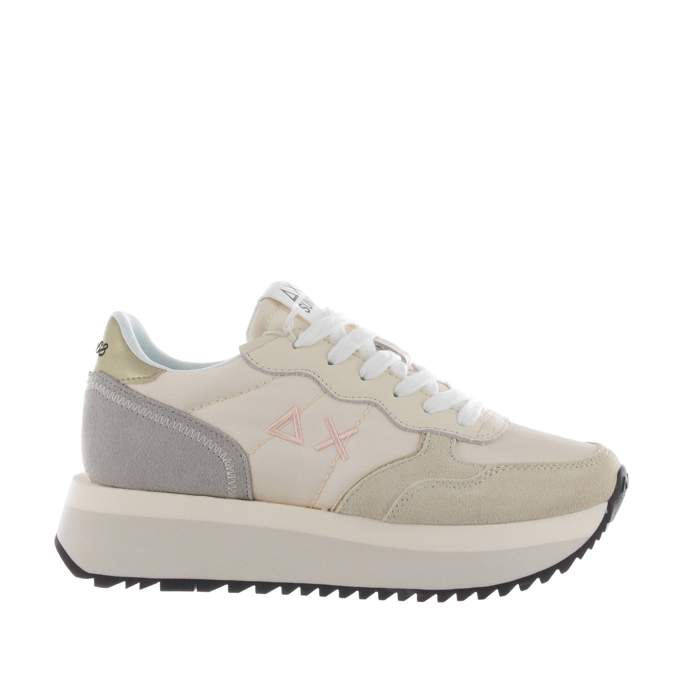 Sun68 sneaker big ally in camoscio e nylon da donna