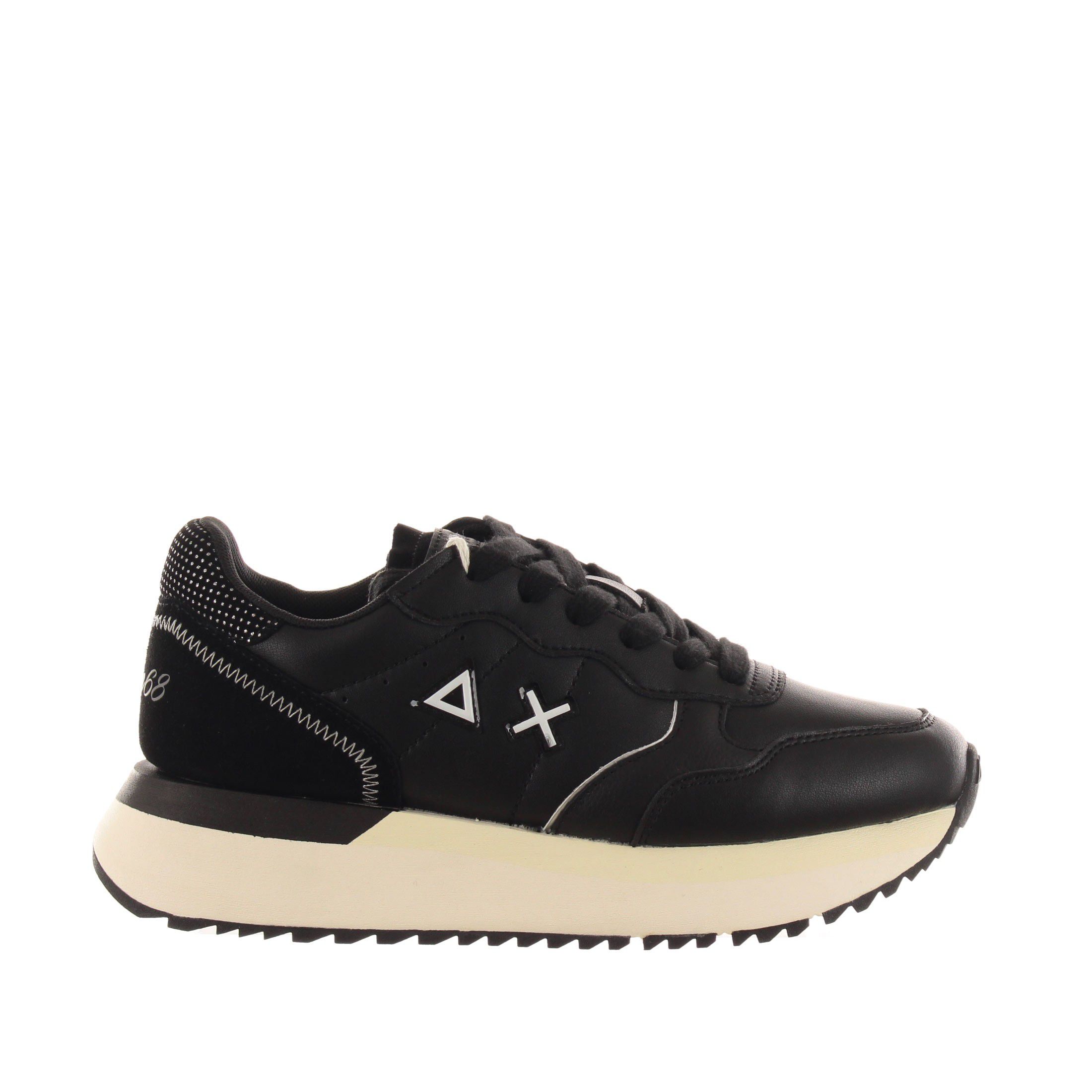 Sun68 sneaker big ally in pelle e camoscio da donna