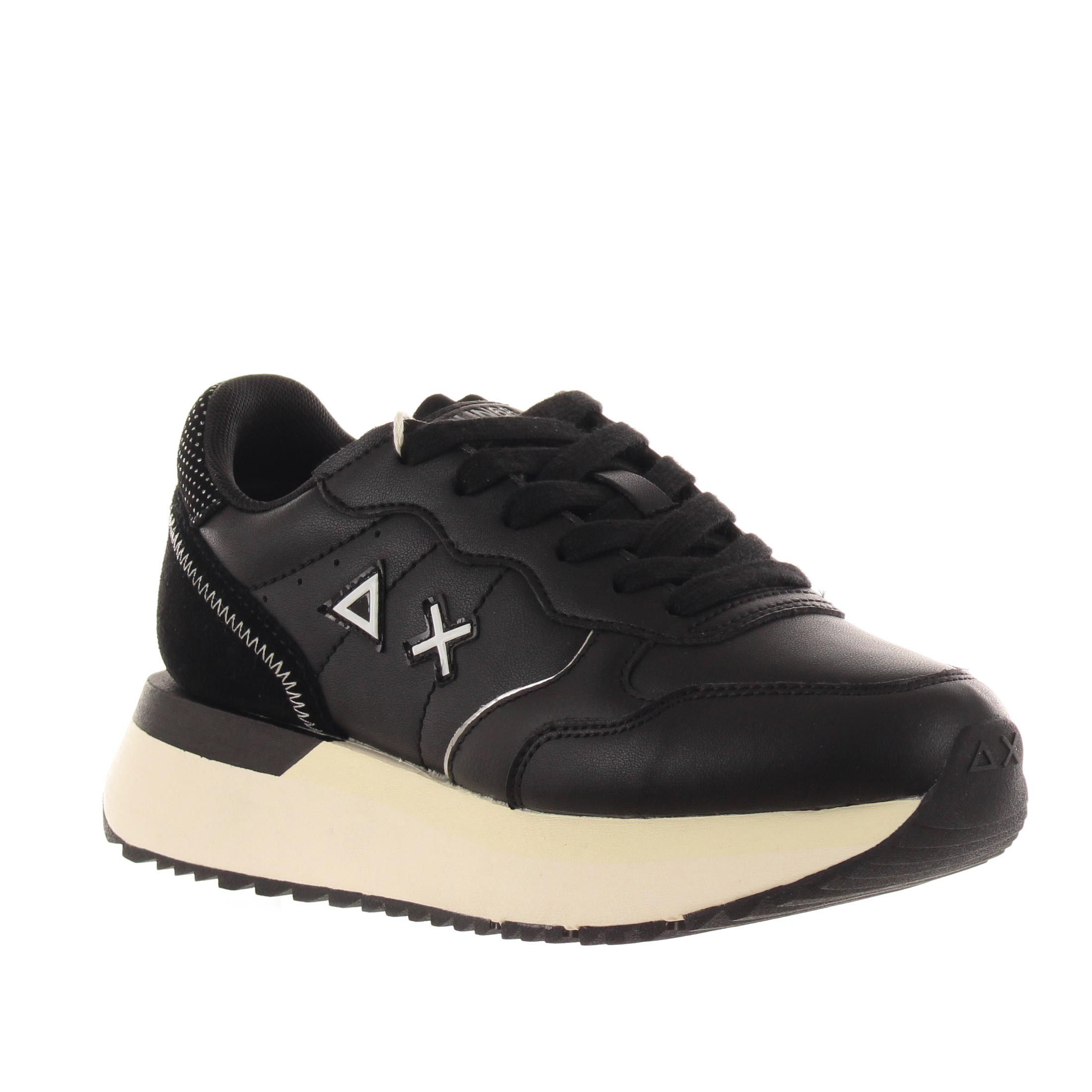Sun68 sneaker big ally in pelle e camoscio da donna