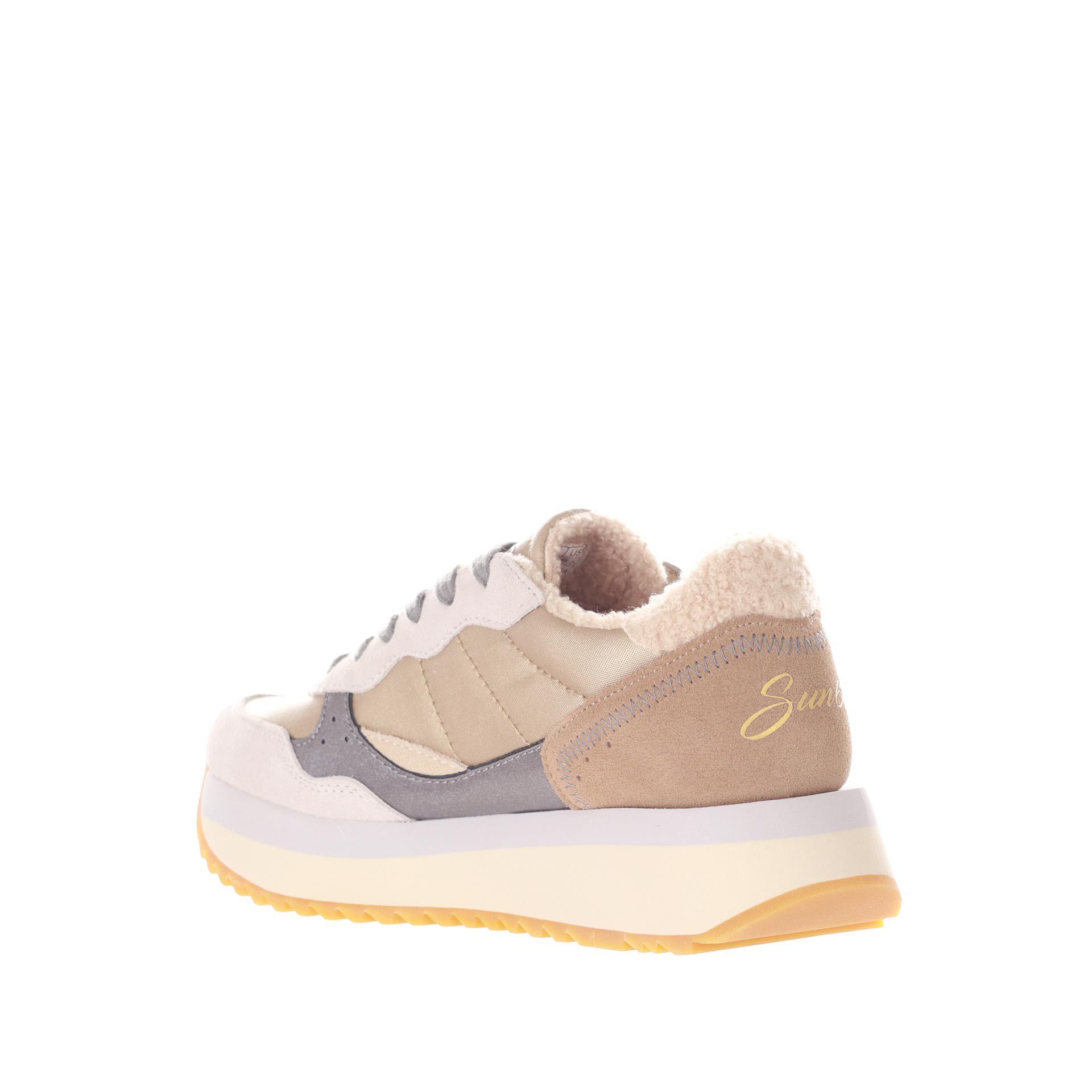 Sun68 sneaker big ally winter in camoscio e nylon da donna