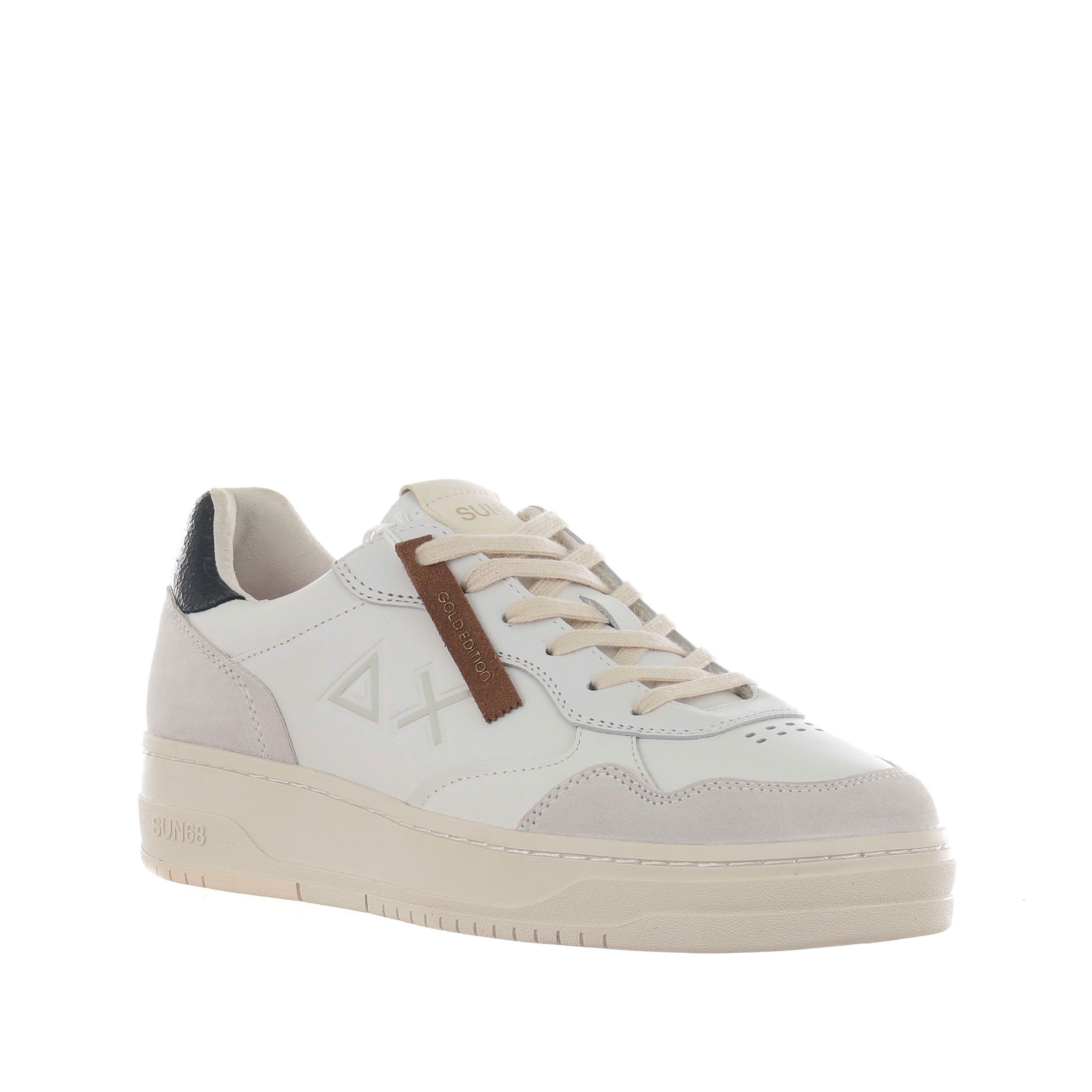 Sun68 sneaker big basket in pelle da uomo