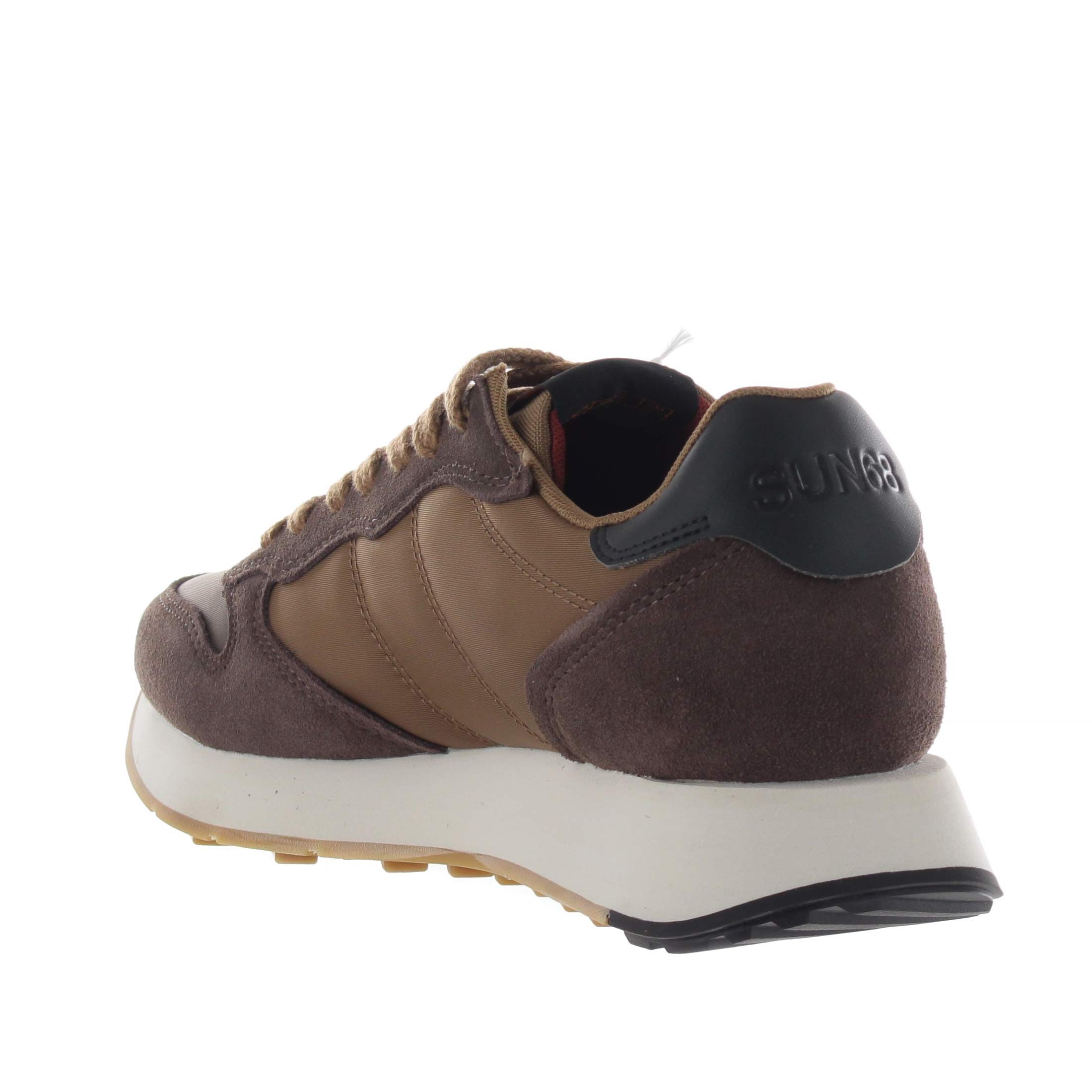 Sun68 sneaker jaki bicolor in camoscio da uomo
