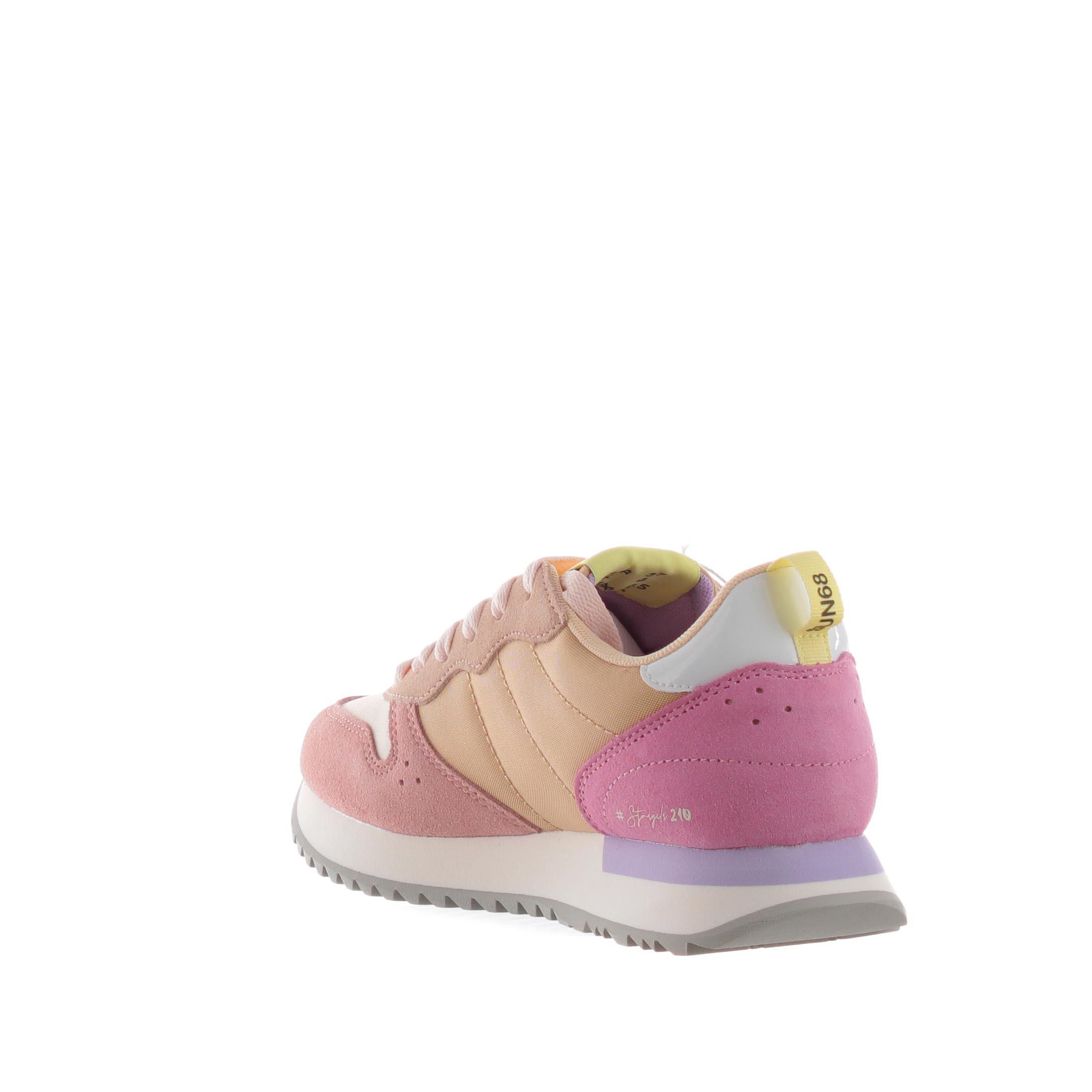 Sun68 sneaker stargirl multicolor in camoscio e nylon da donna