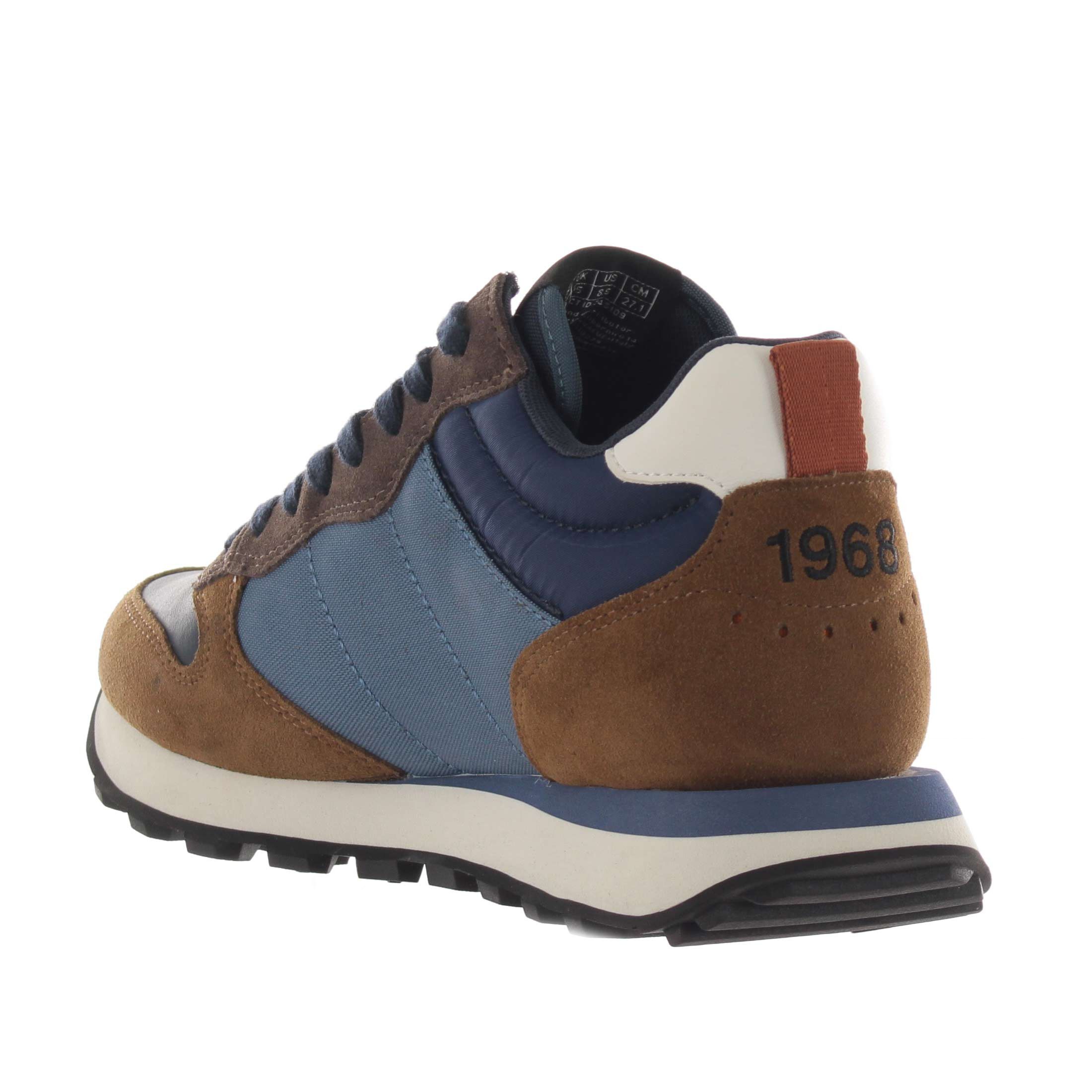 Sun68 sneaker tom 2.0 solid in camoscio e nylon da uomo